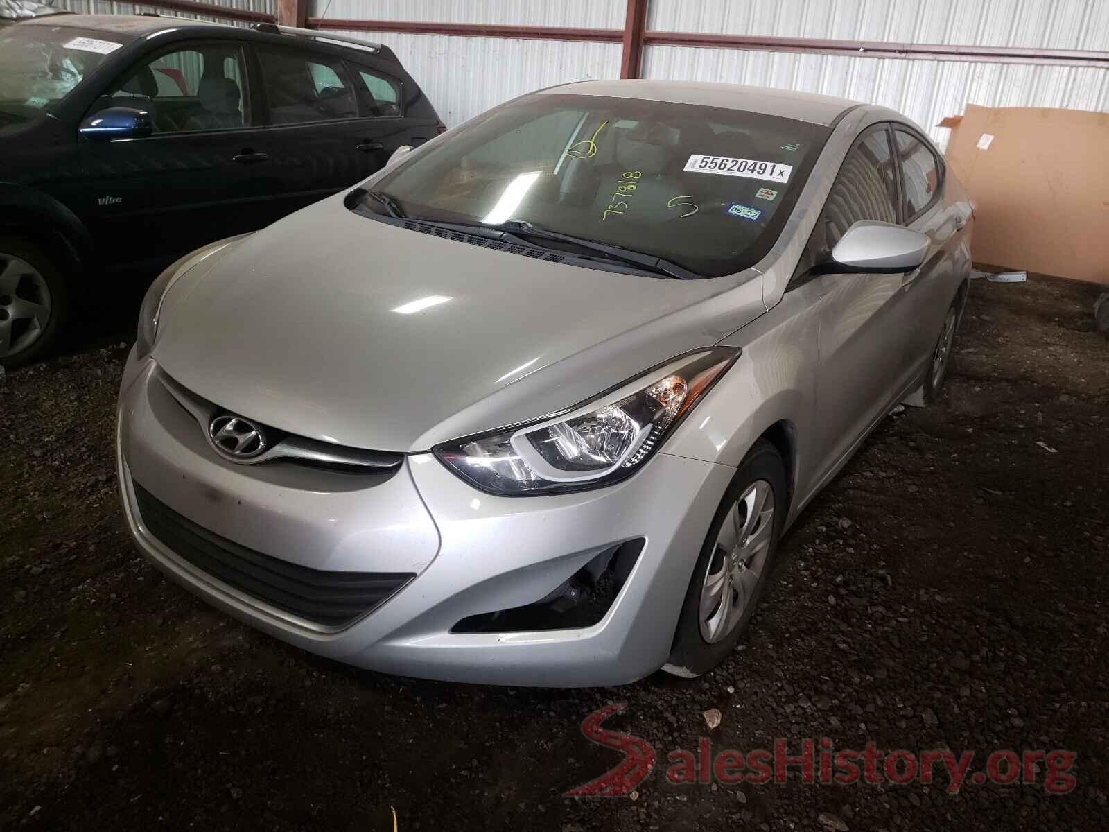 5NPDH4AE7GH737818 2016 HYUNDAI ELANTRA