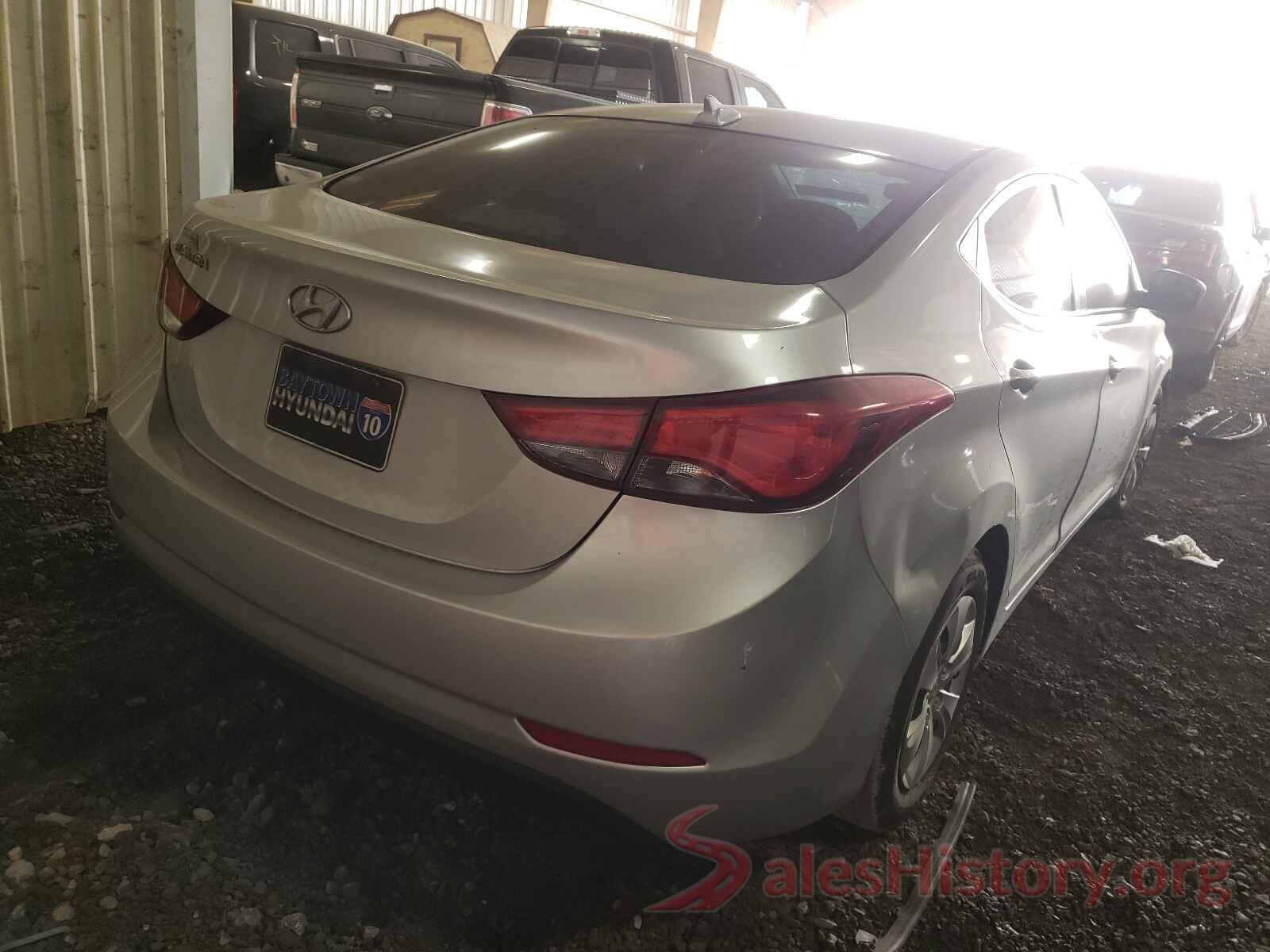 5NPDH4AE7GH737818 2016 HYUNDAI ELANTRA