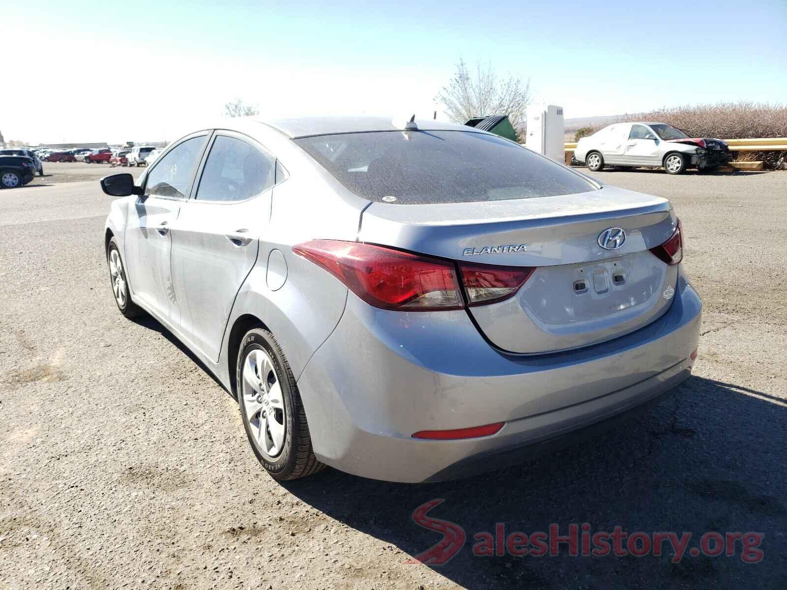 5NPDH4AE4GH749554 2016 HYUNDAI ELANTRA