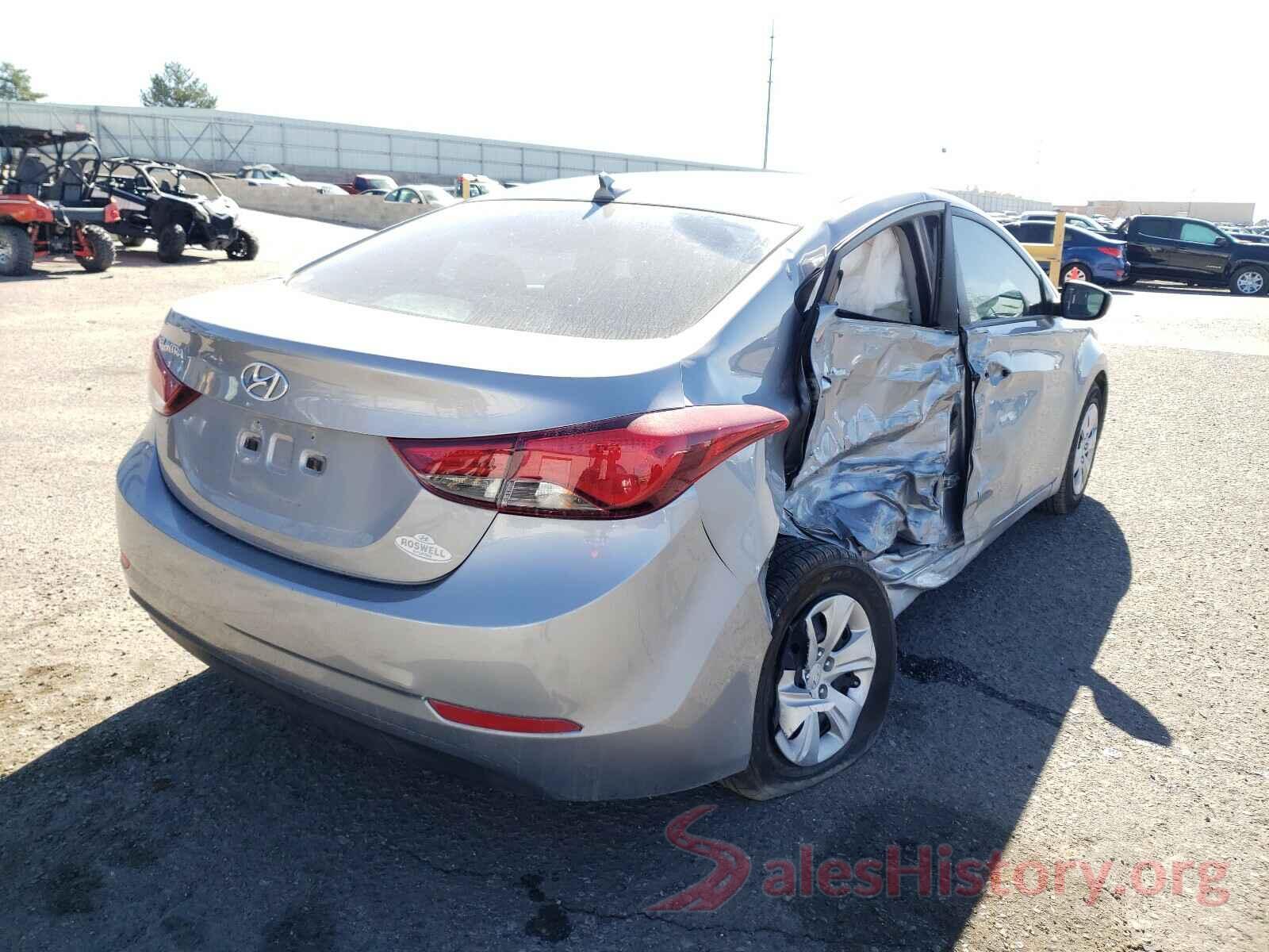 5NPDH4AE4GH749554 2016 HYUNDAI ELANTRA