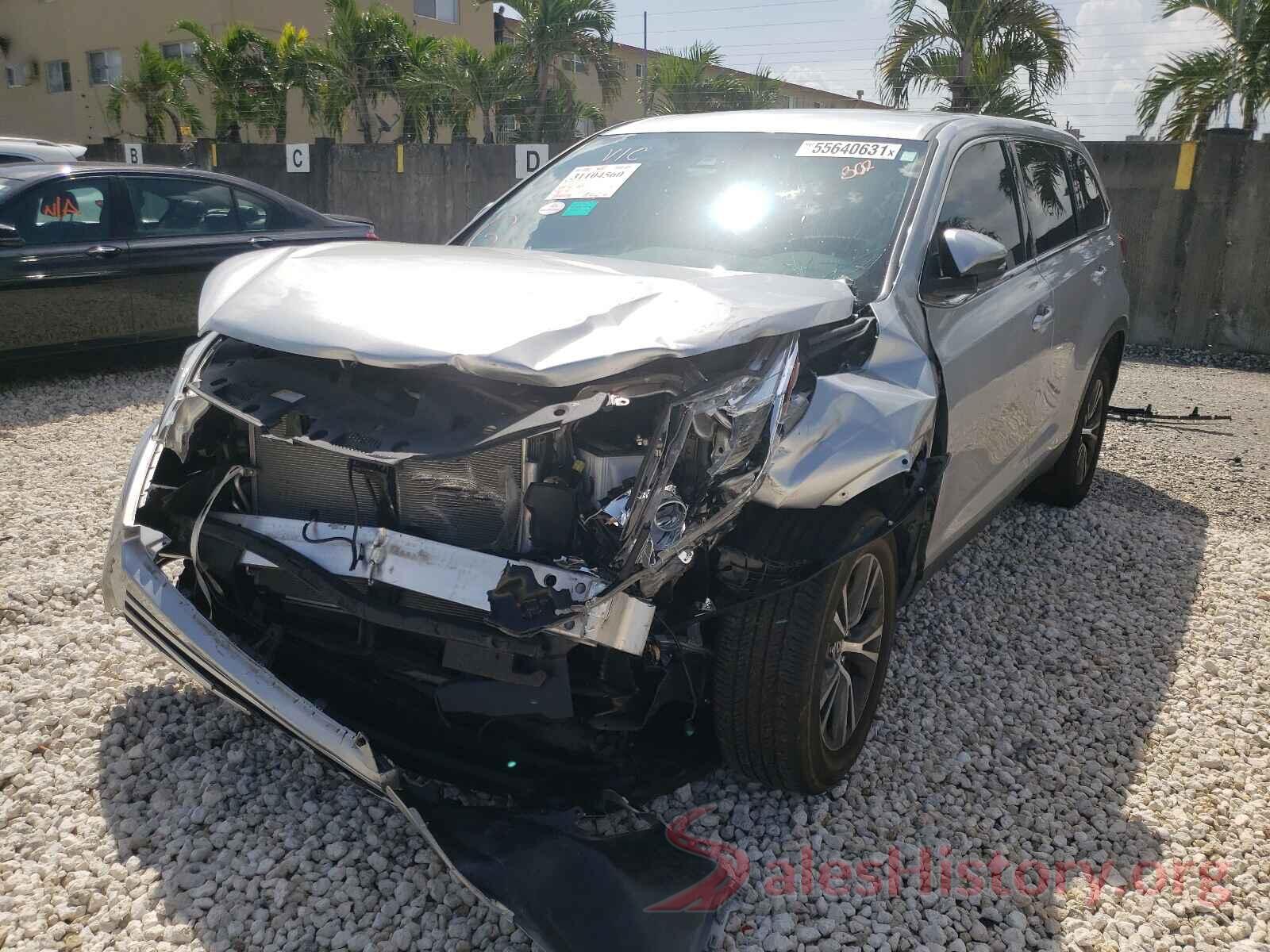 5TDZZRFH1KS362790 2019 TOYOTA HIGHLANDER