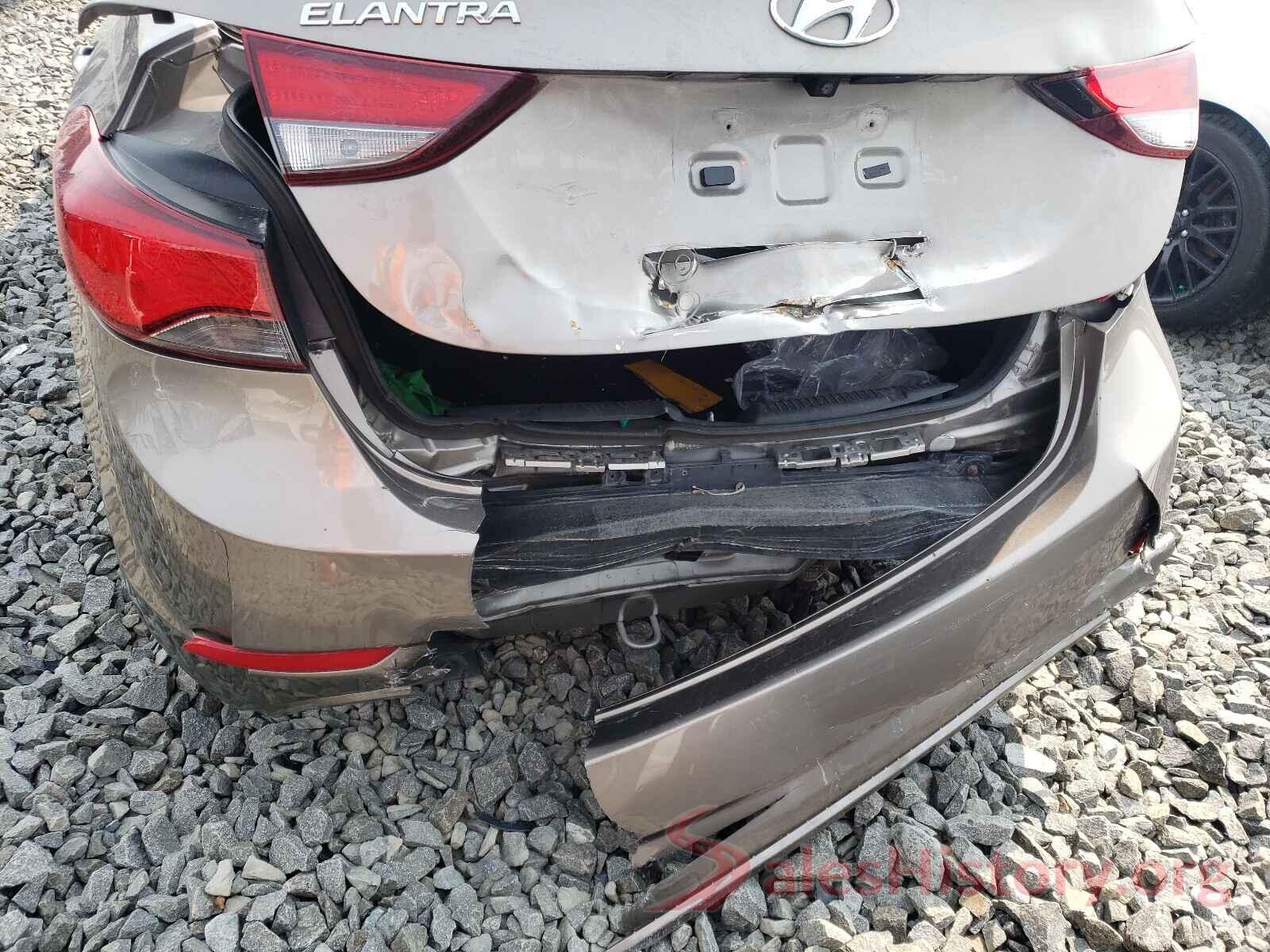 5NPDH4AE0GH653999 2016 HYUNDAI ELANTRA