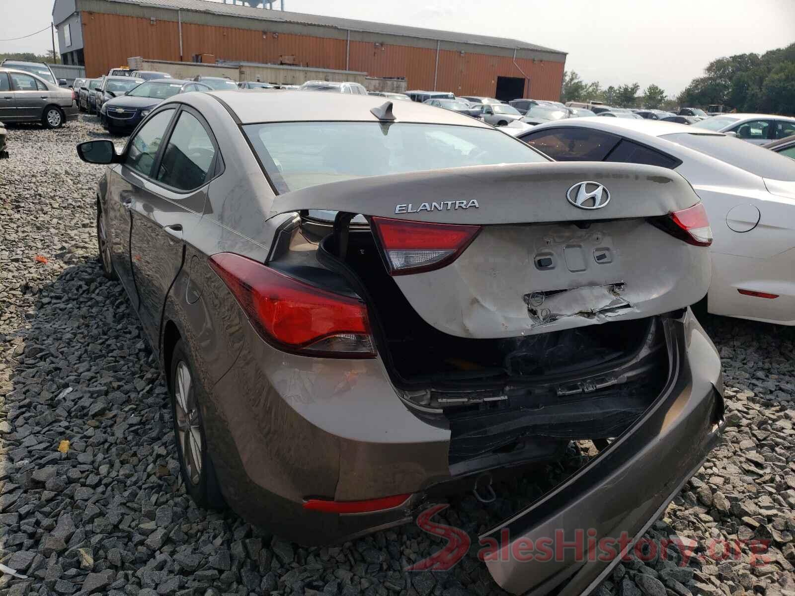 5NPDH4AE0GH653999 2016 HYUNDAI ELANTRA