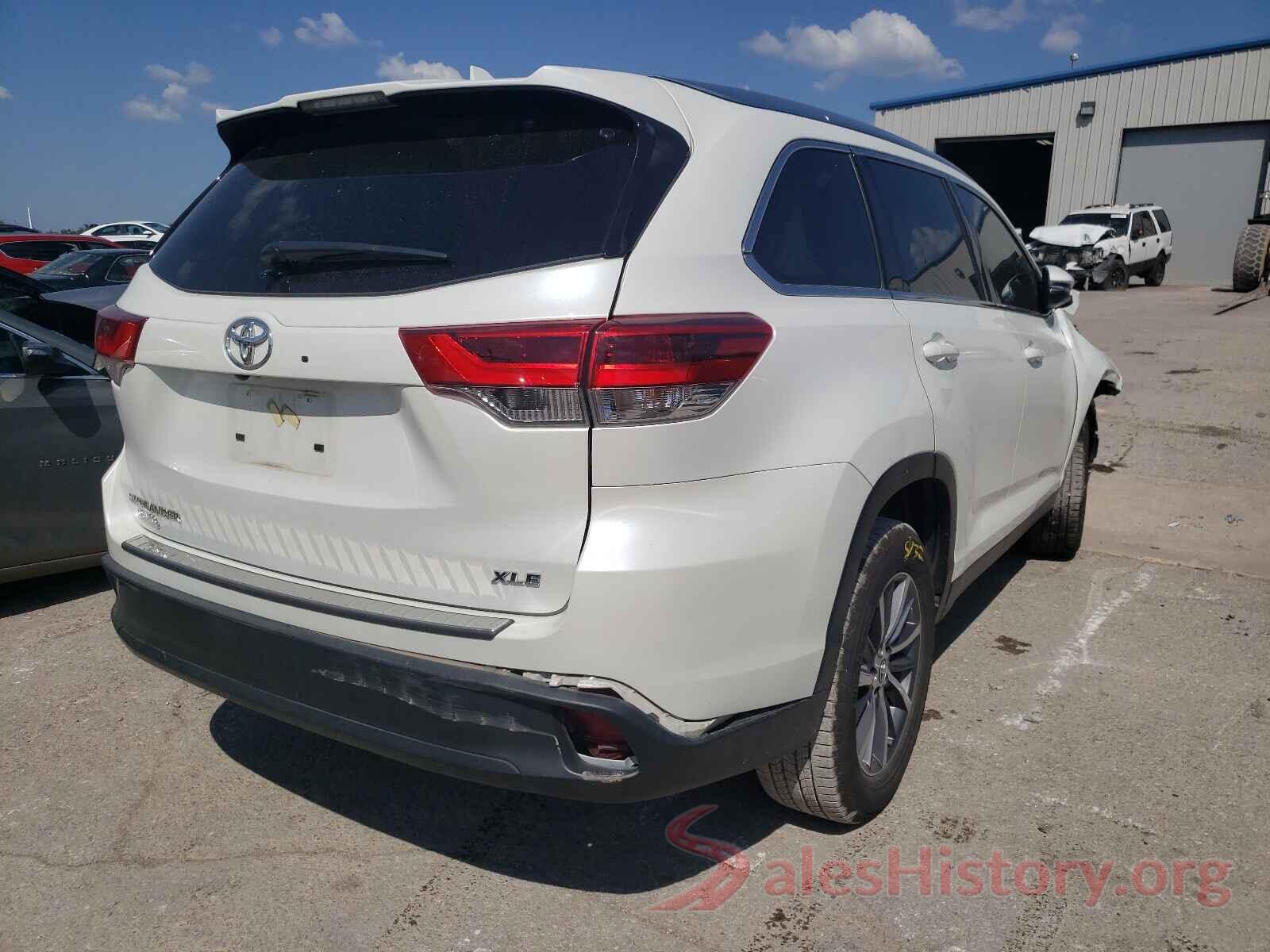 5TDKZRFH3KS312801 2019 TOYOTA HIGHLANDER