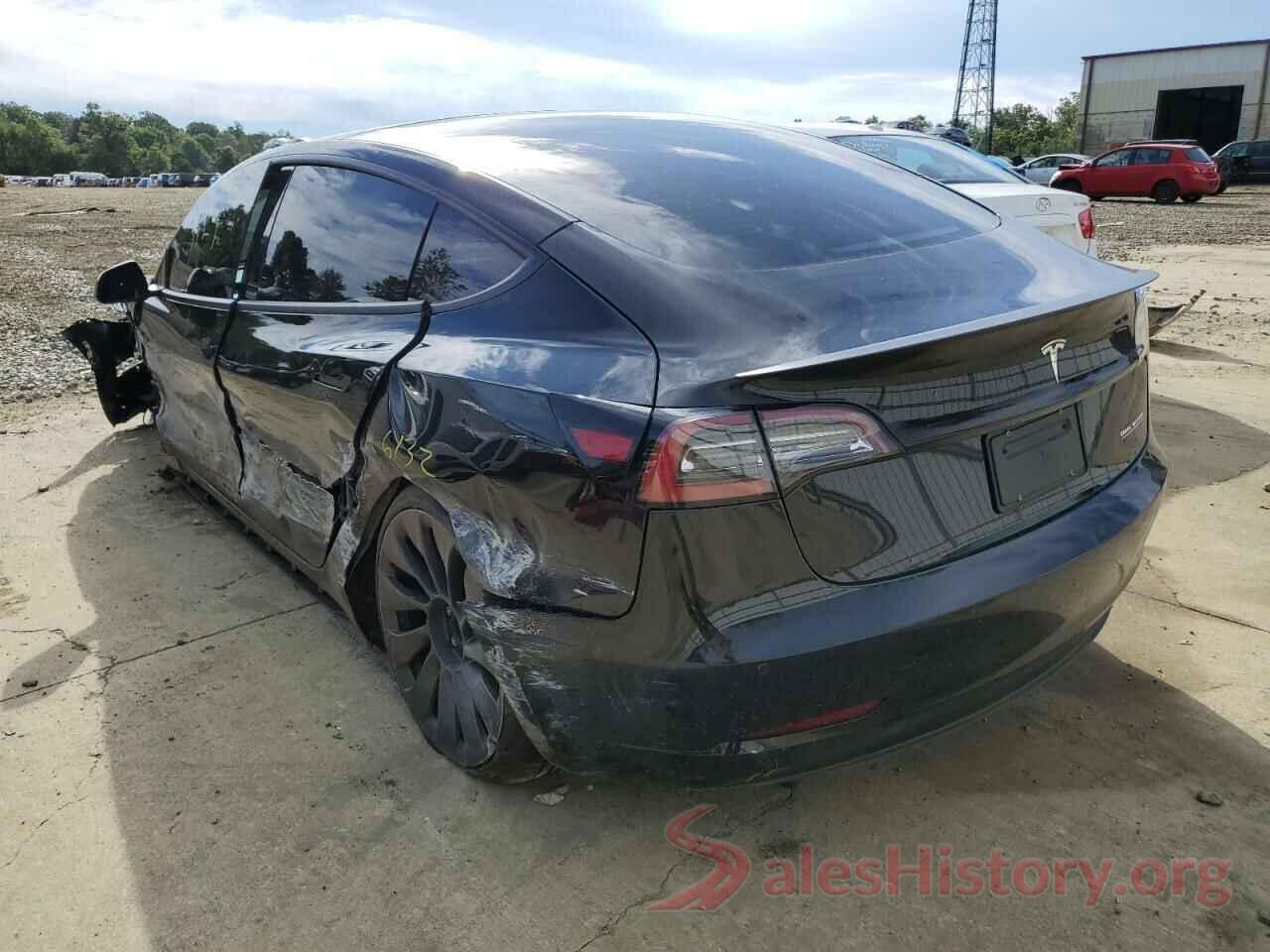 5YJ3E1EC8NF238226 2022 TESLA MODEL 3