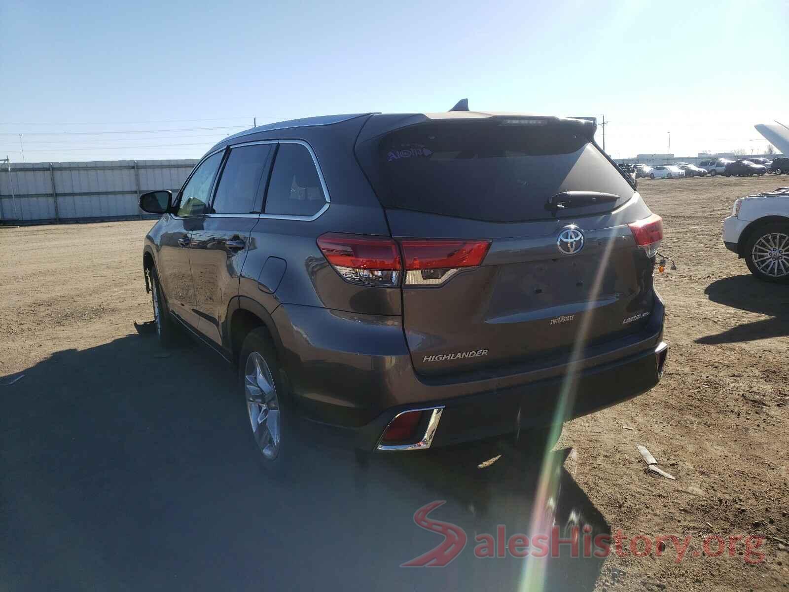 5TDDZRFH3KS998007 2019 TOYOTA HIGHLANDER