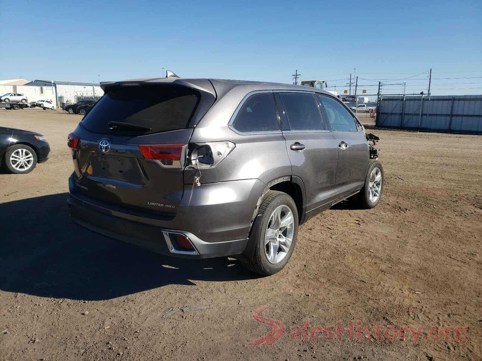 5TDDZRFH3KS998007 2019 TOYOTA HIGHLANDER