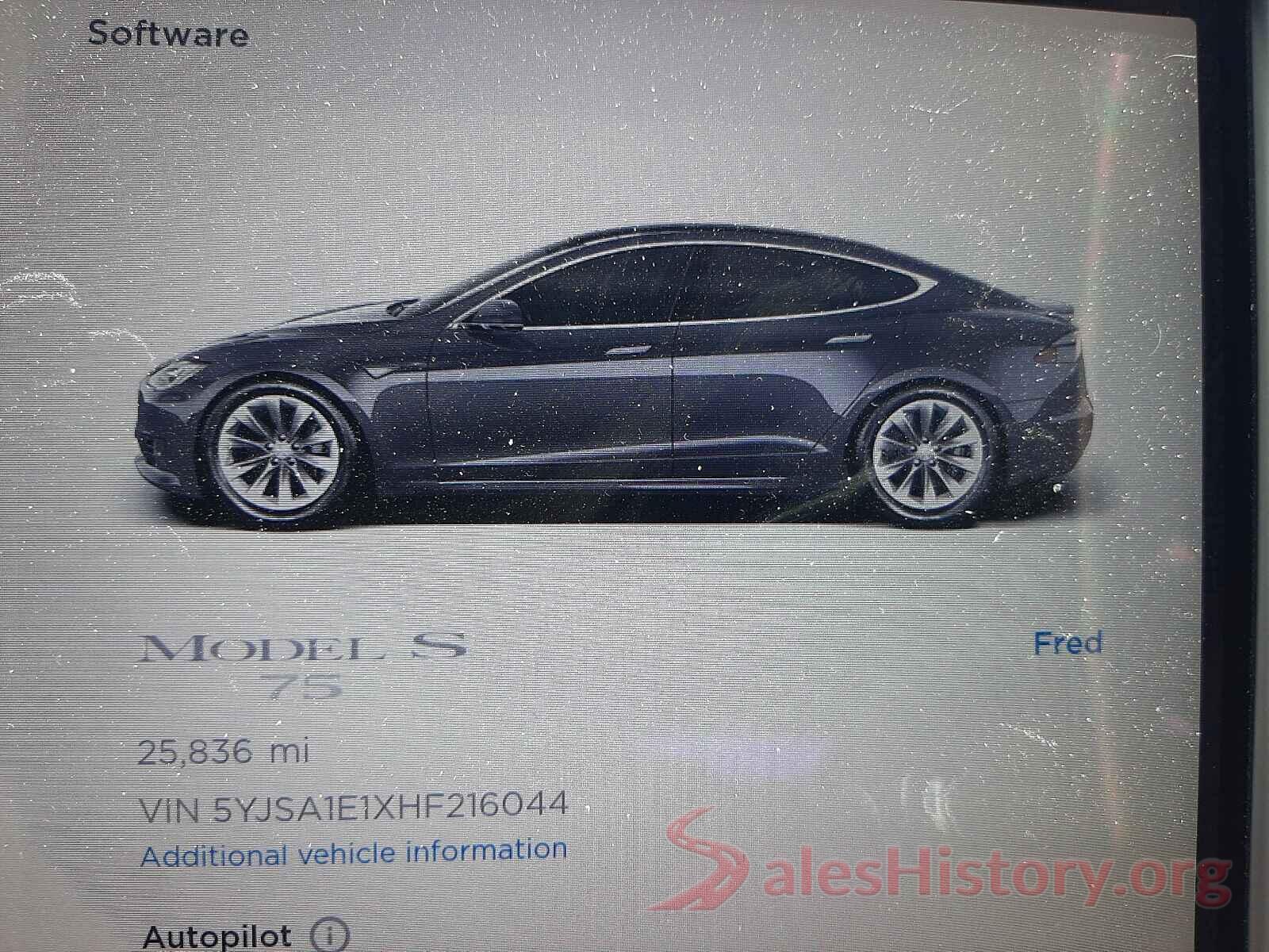 5YJSA1E1XHF216044 2017 TESLA MODEL S