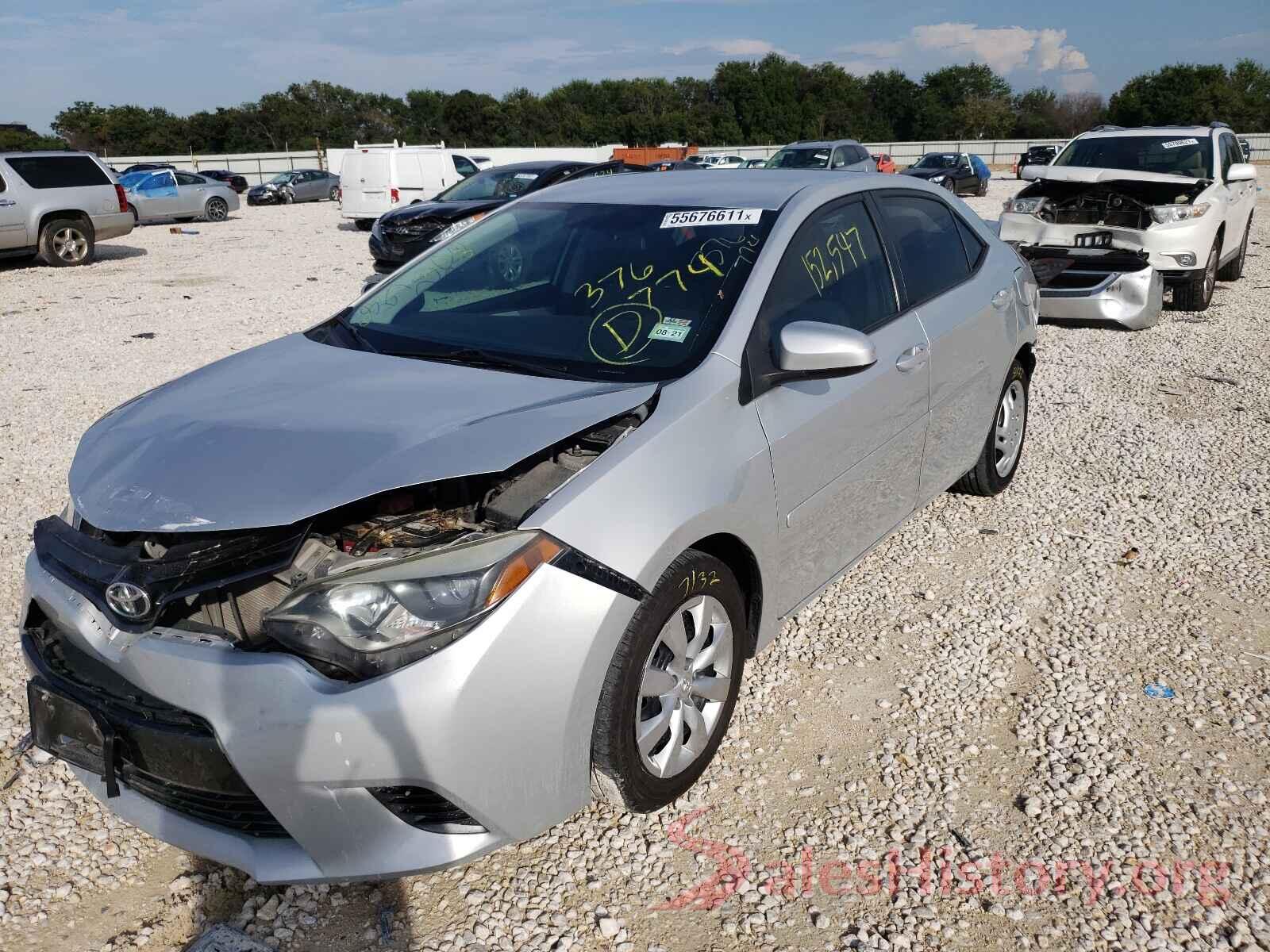 5YFBURHE3GP376774 2016 TOYOTA COROLLA