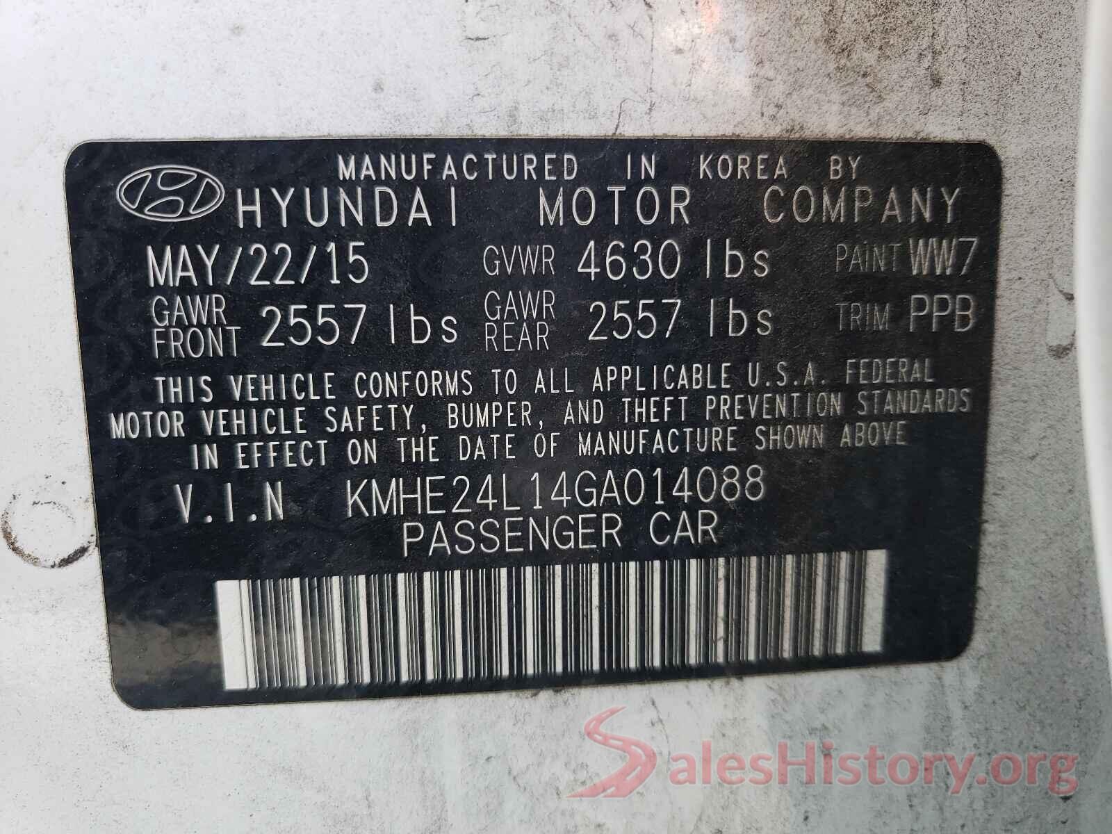 KMHE24L14GA014088 2016 HYUNDAI SONATA