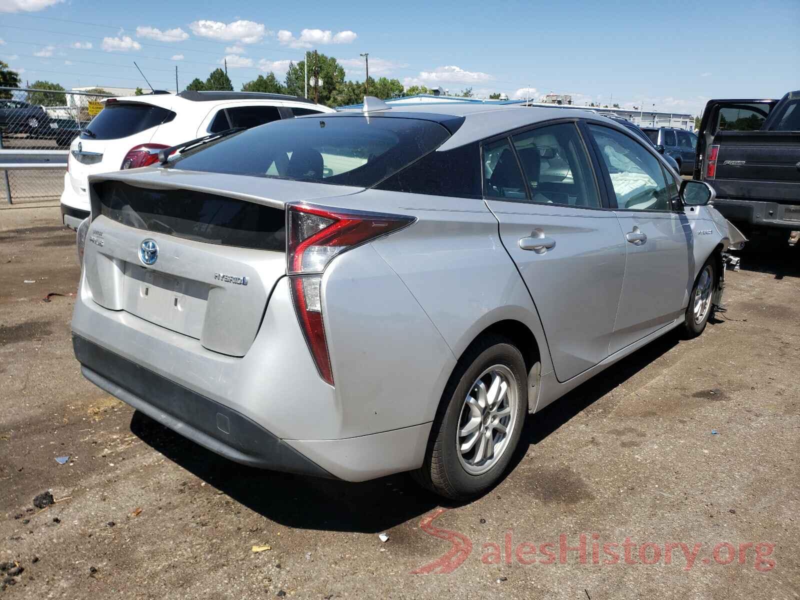 JTDKARFU8G3028691 2016 TOYOTA PRIUS