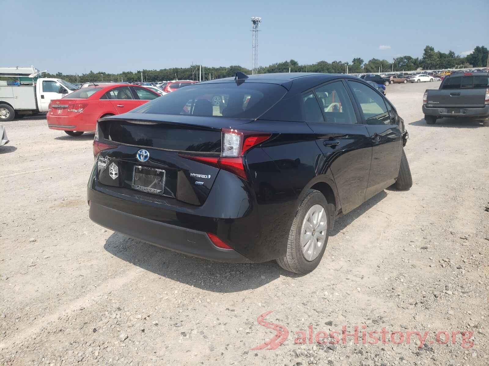 JTDKARFU5K3077520 2019 TOYOTA PRIUS