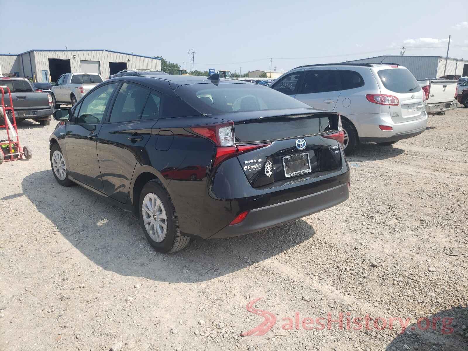 JTDKARFU5K3077520 2019 TOYOTA PRIUS