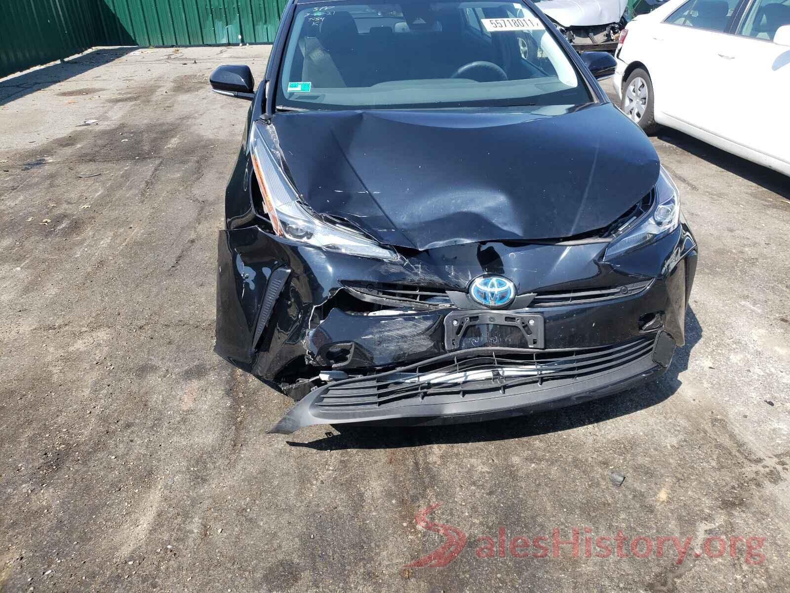 JTDKARFU5K3078506 2019 TOYOTA PRIUS