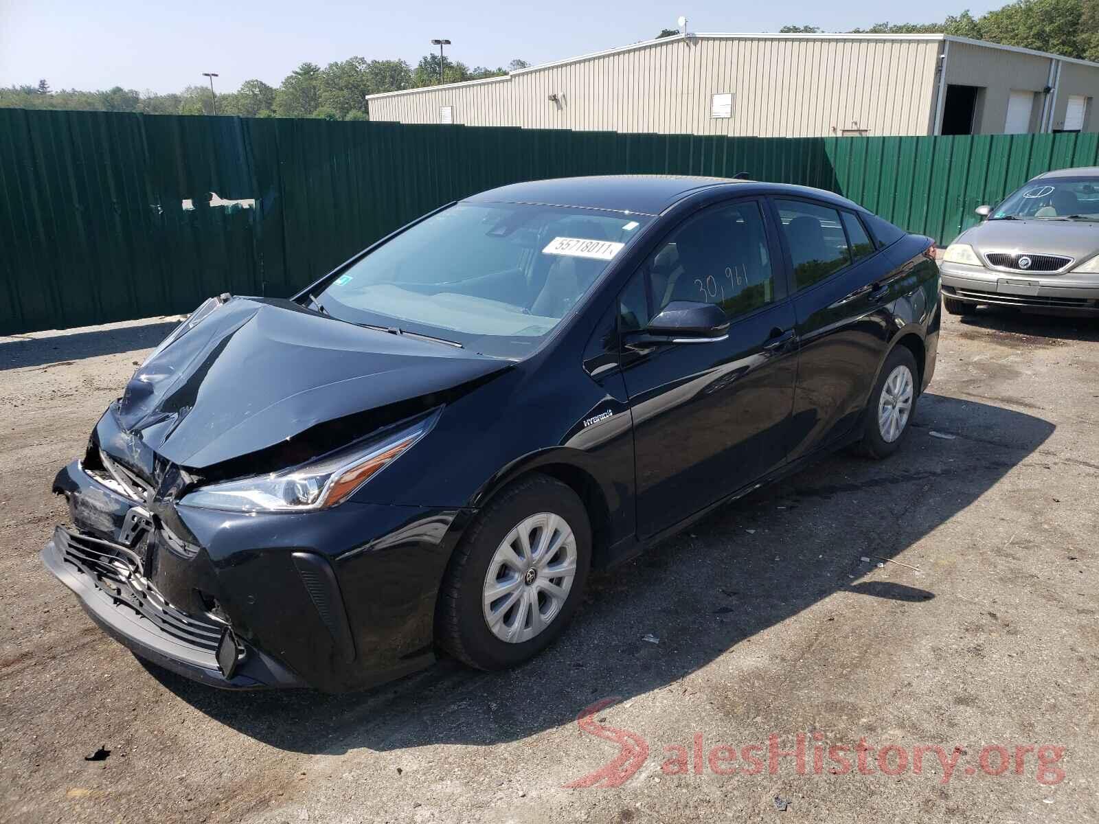 JTDKARFU5K3078506 2019 TOYOTA PRIUS