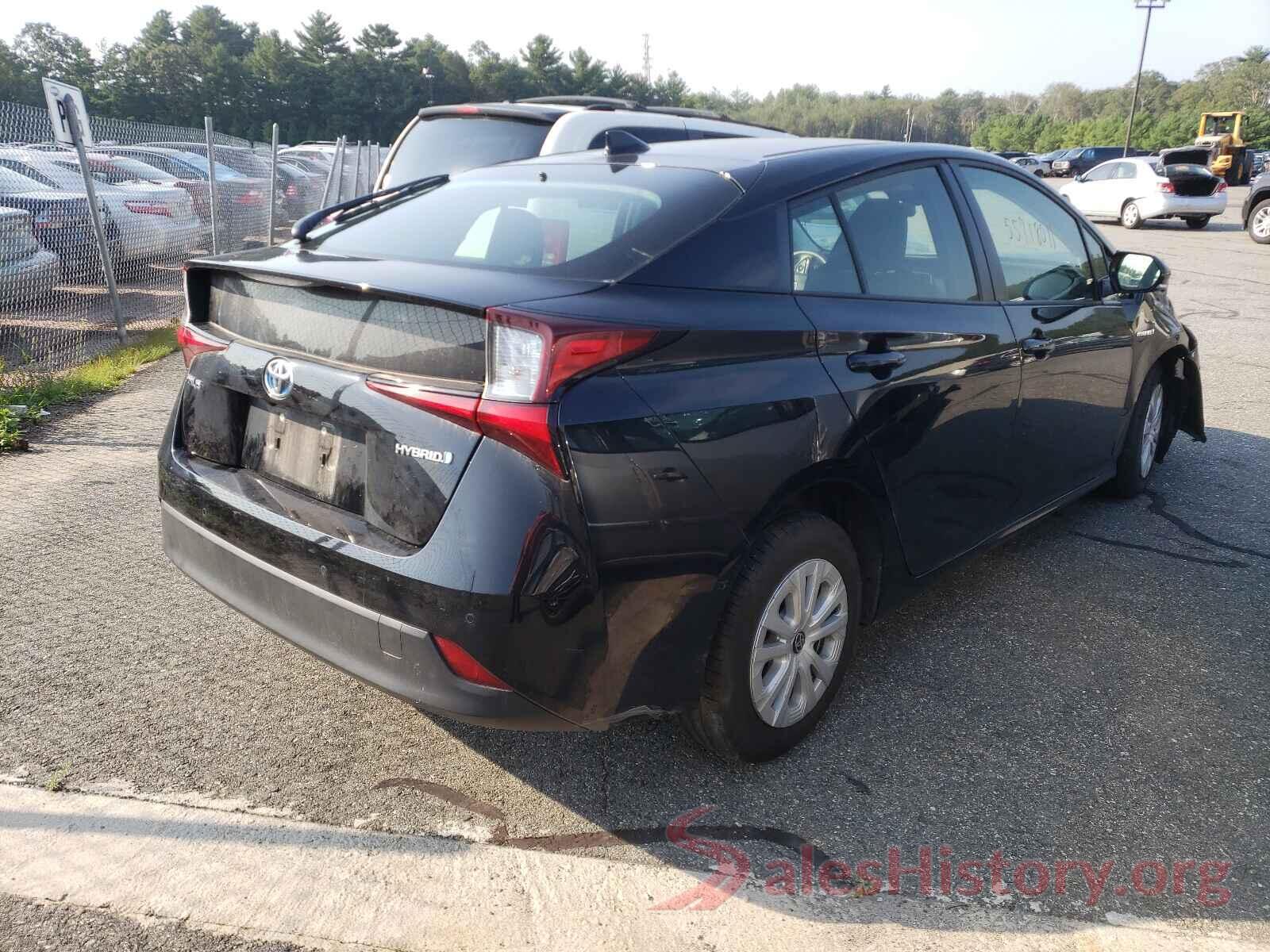 JTDKARFU5K3078506 2019 TOYOTA PRIUS