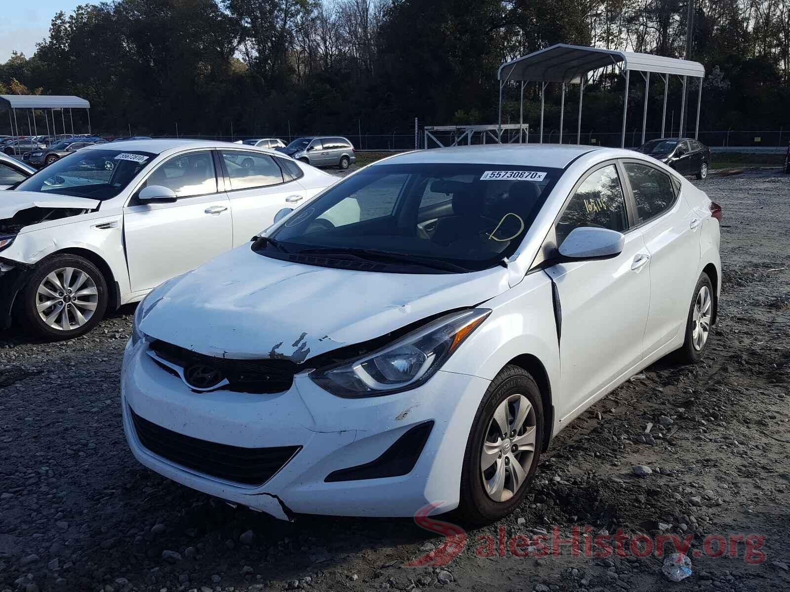 5NPDH4AE4GH726856 2016 HYUNDAI ELANTRA