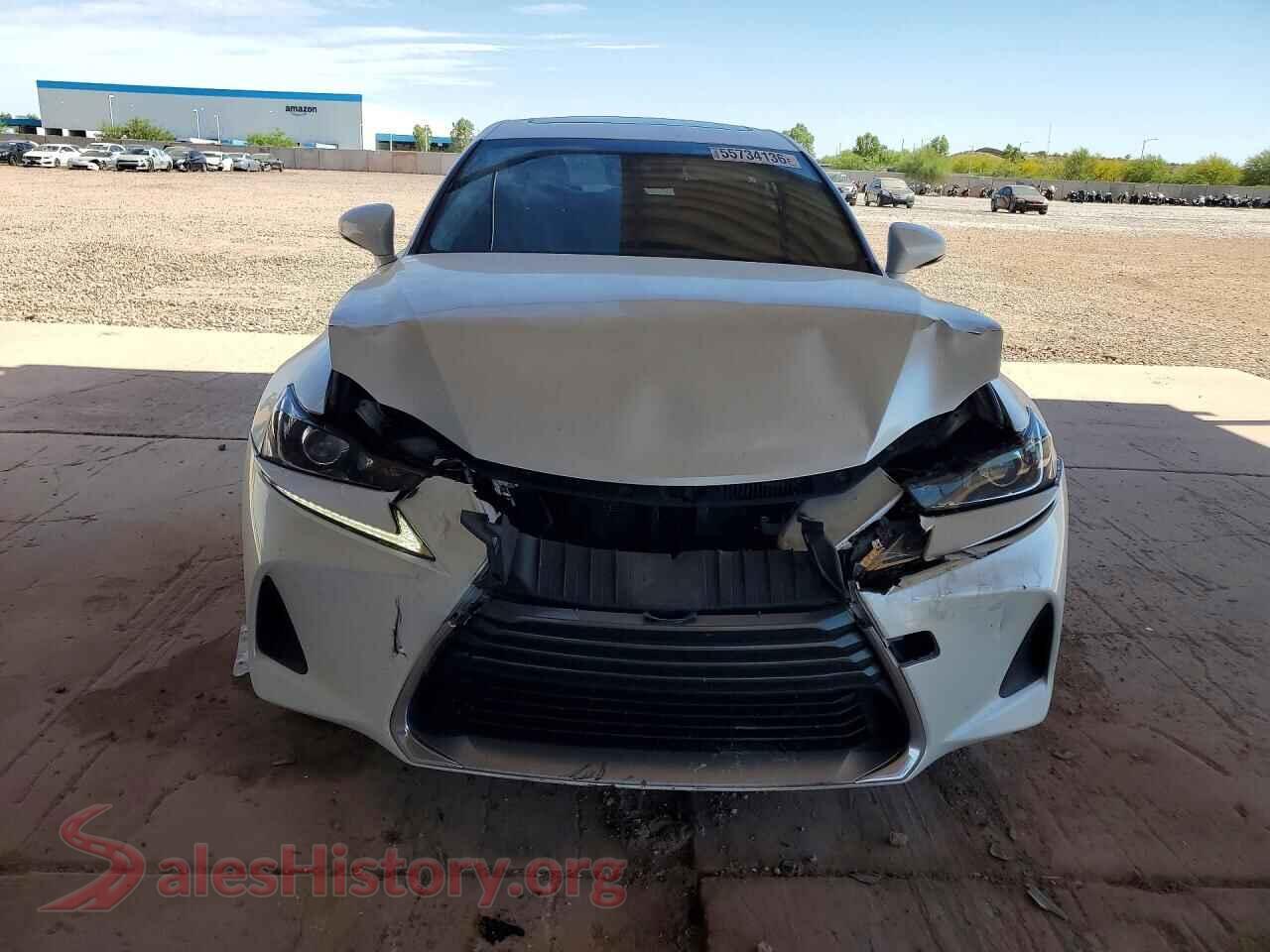 2019 LEXUS IS VIN JTHBA1D24K5087784, rear view