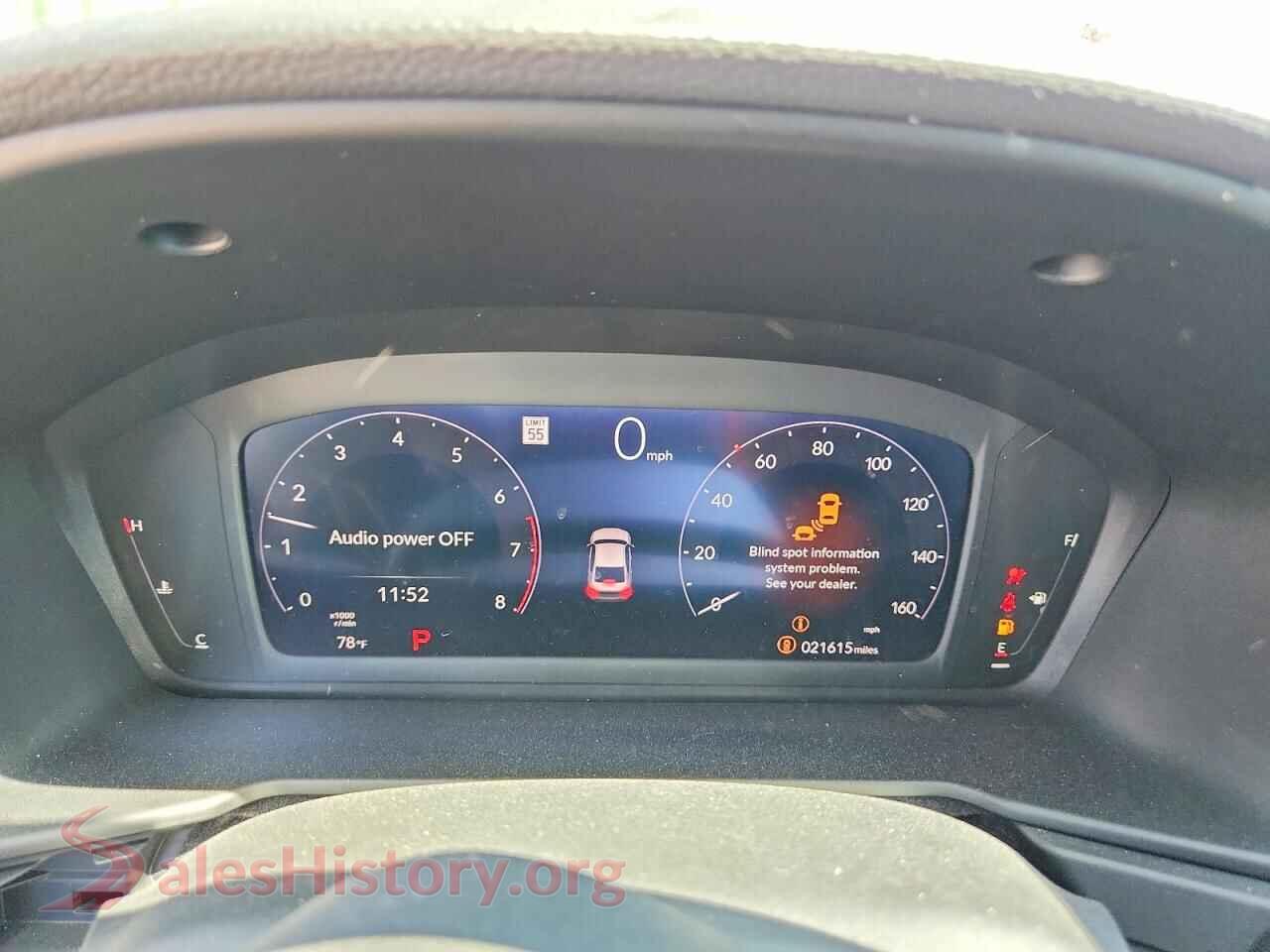 2024 HONDA ACCORD VIN 1HGCY1F32RA028565, interior center console