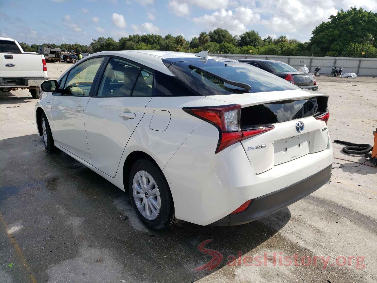 JTDKARFU0K3072127 2019 TOYOTA PRIUS