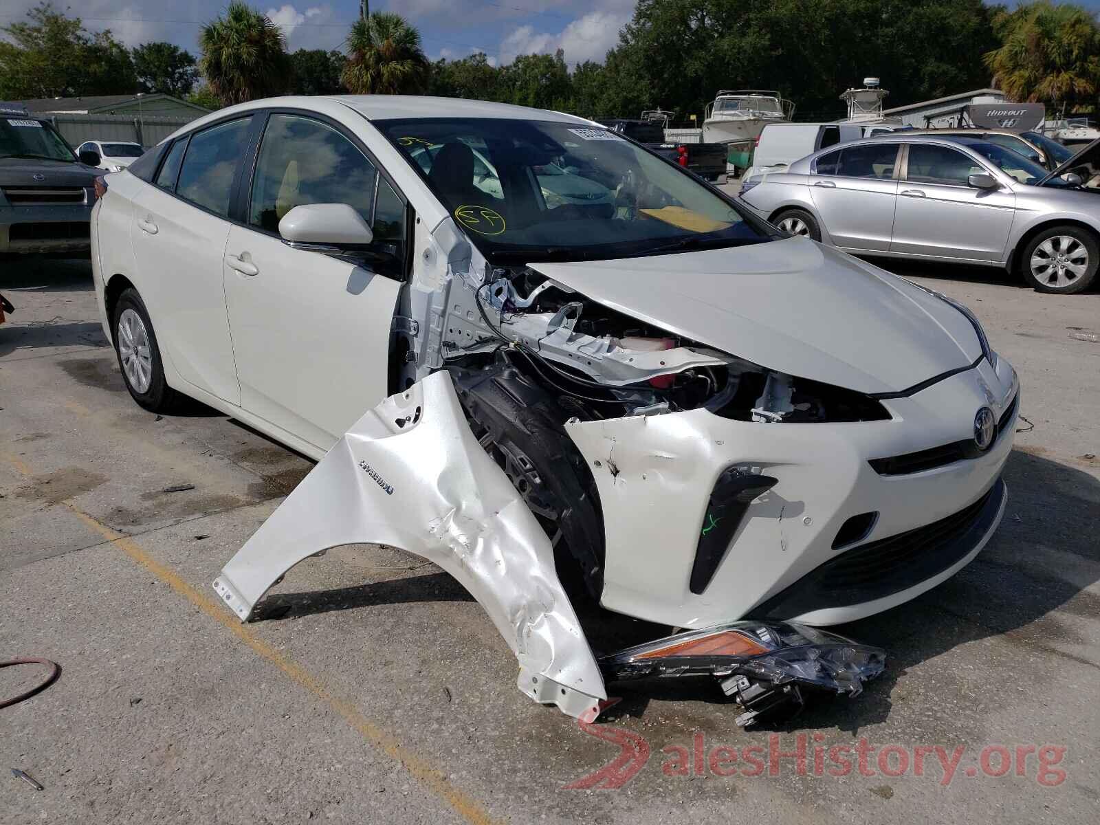 JTDKARFU0K3072127 2019 TOYOTA PRIUS