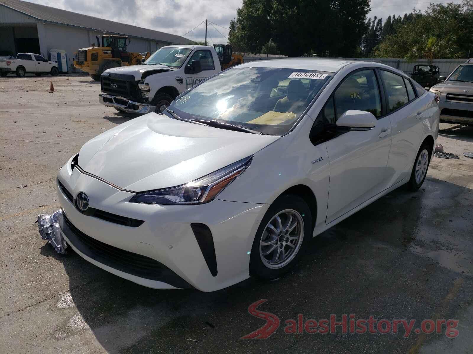 JTDKARFU0K3072127 2019 TOYOTA PRIUS