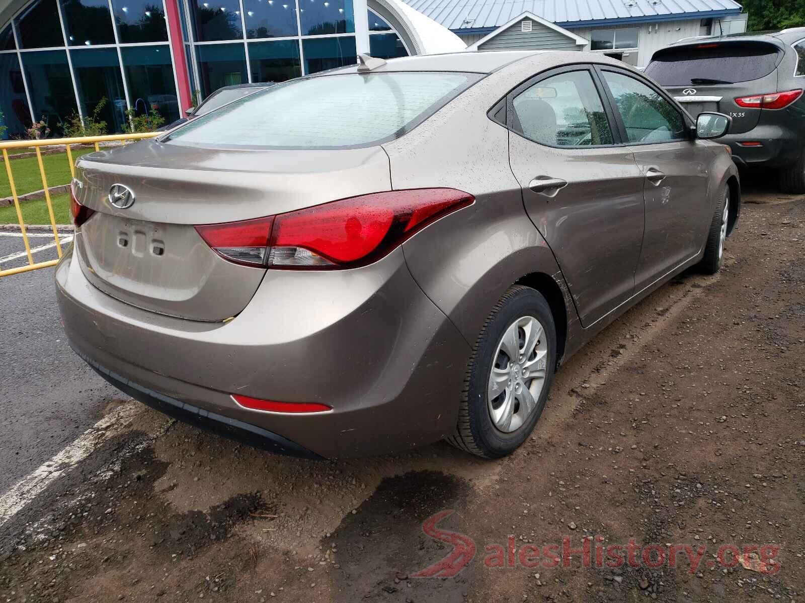 5NPDH4AE9GH780993 2016 HYUNDAI ELANTRA