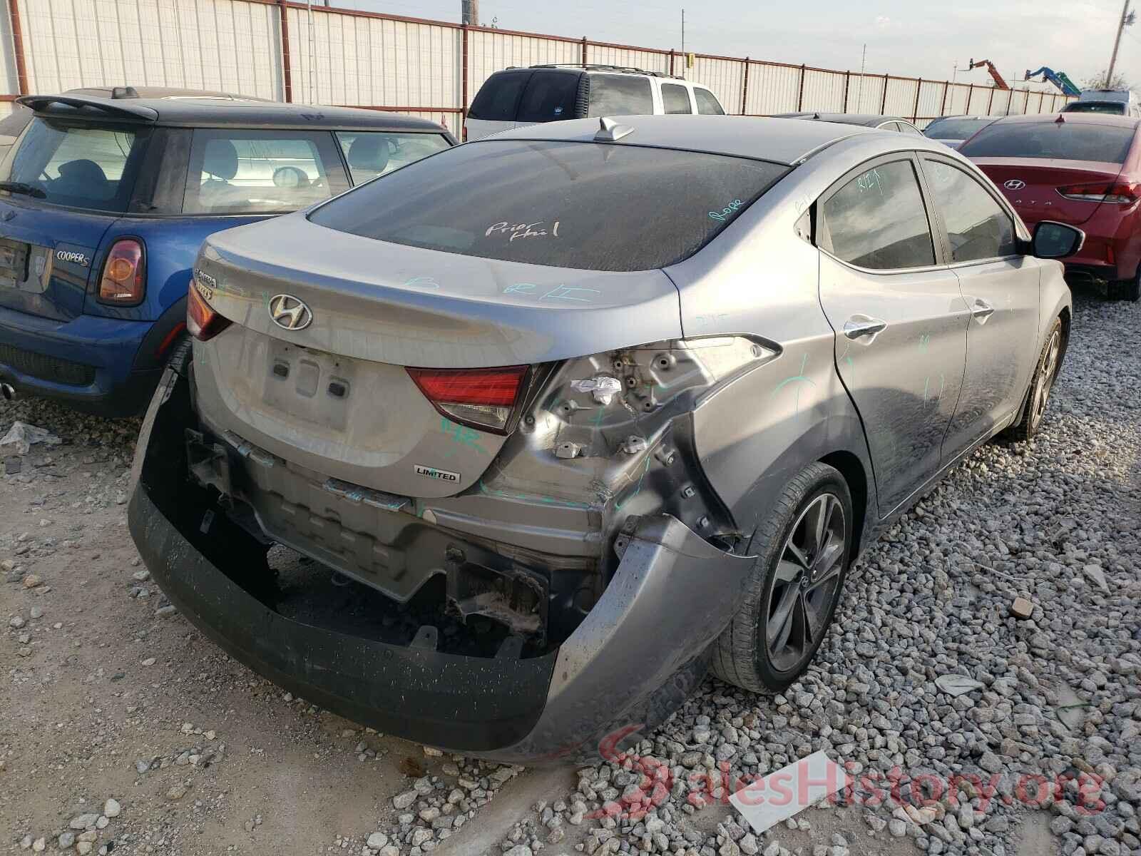 5NPDH4AE7FH606645 2015 HYUNDAI ELANTRA