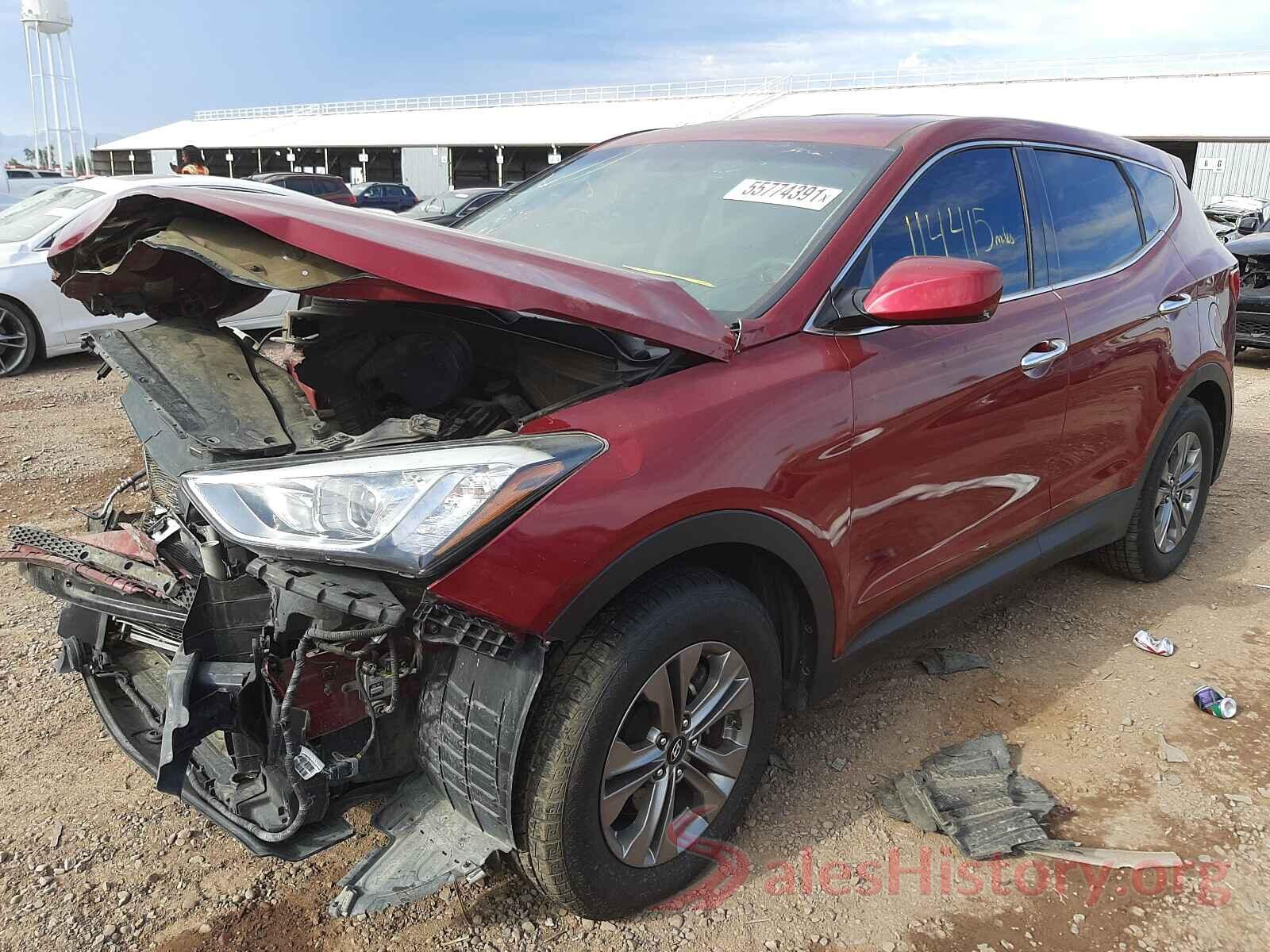 5XYZT3LB8GG348212 2016 HYUNDAI SANTA FE