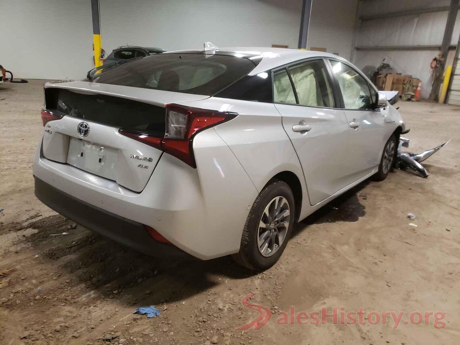 JTDKARFU5K3098139 2019 TOYOTA PRIUS