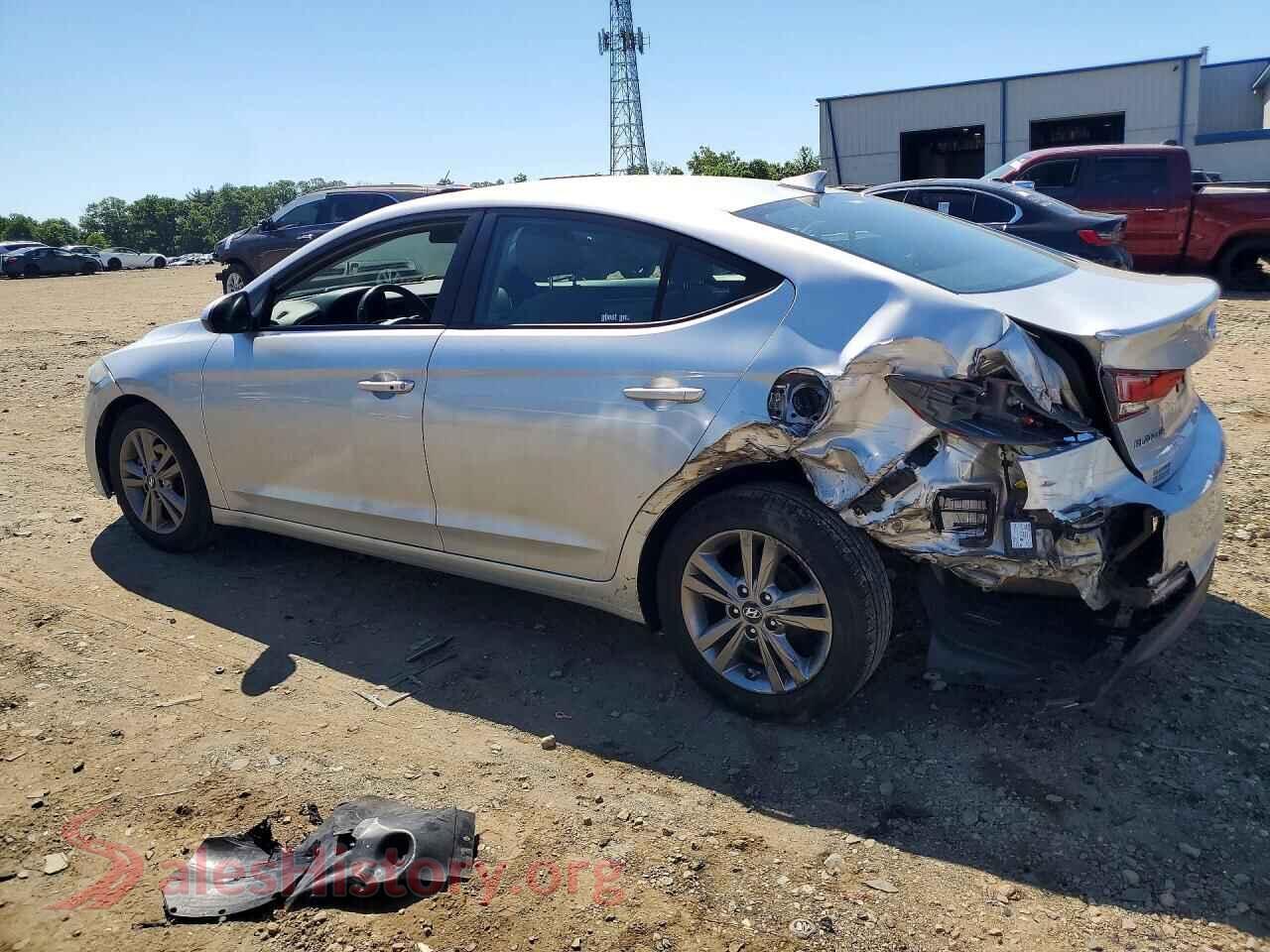 2017 HYUNDAI ELANTRA VIN 5NPD84LF4HH019876, front view