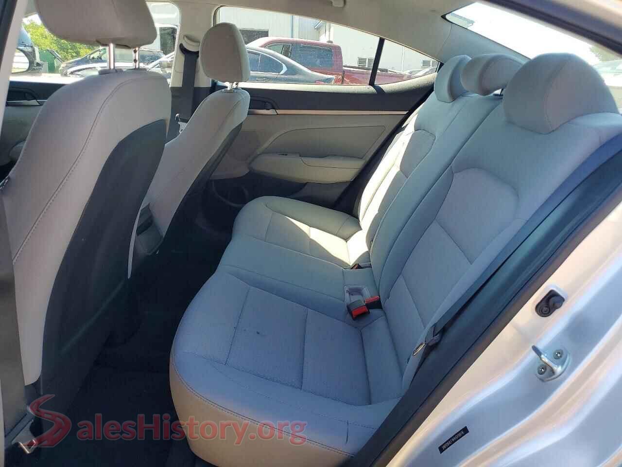 2017 HYUNDAI ELANTRA VIN 5NPD84LF4HH019876, odometer mileage