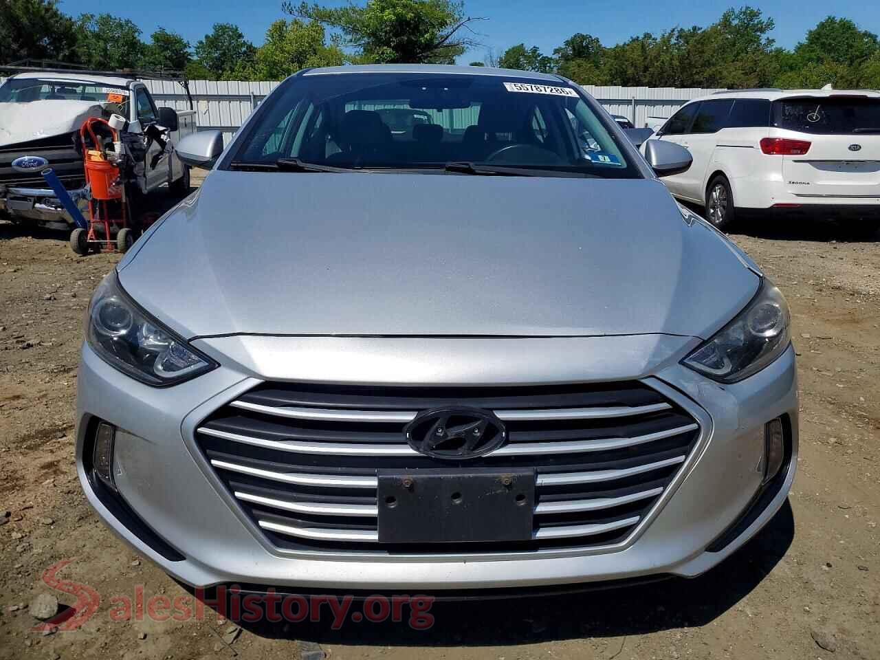 2017 HYUNDAI ELANTRA VIN 5NPD84LF4HH019876, rear view