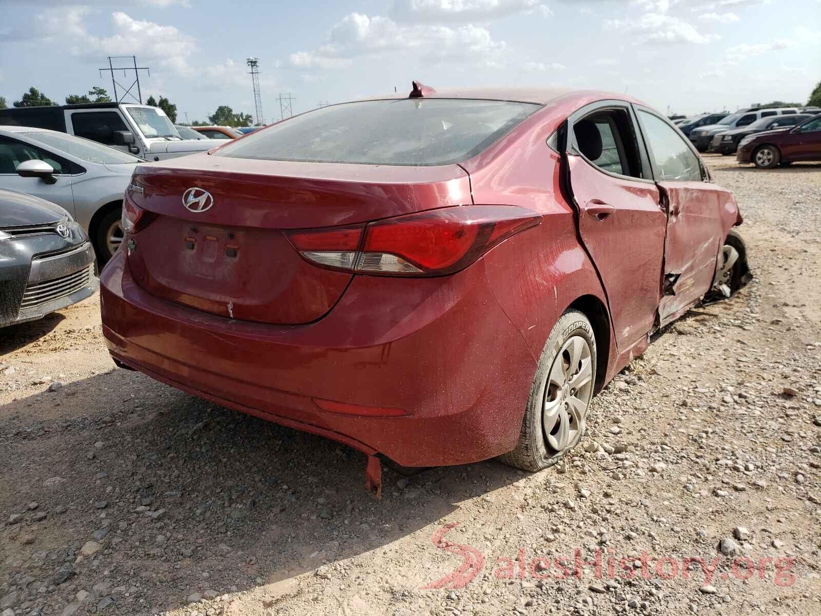 KMHDH4AE4GU648614 2016 HYUNDAI ELANTRA