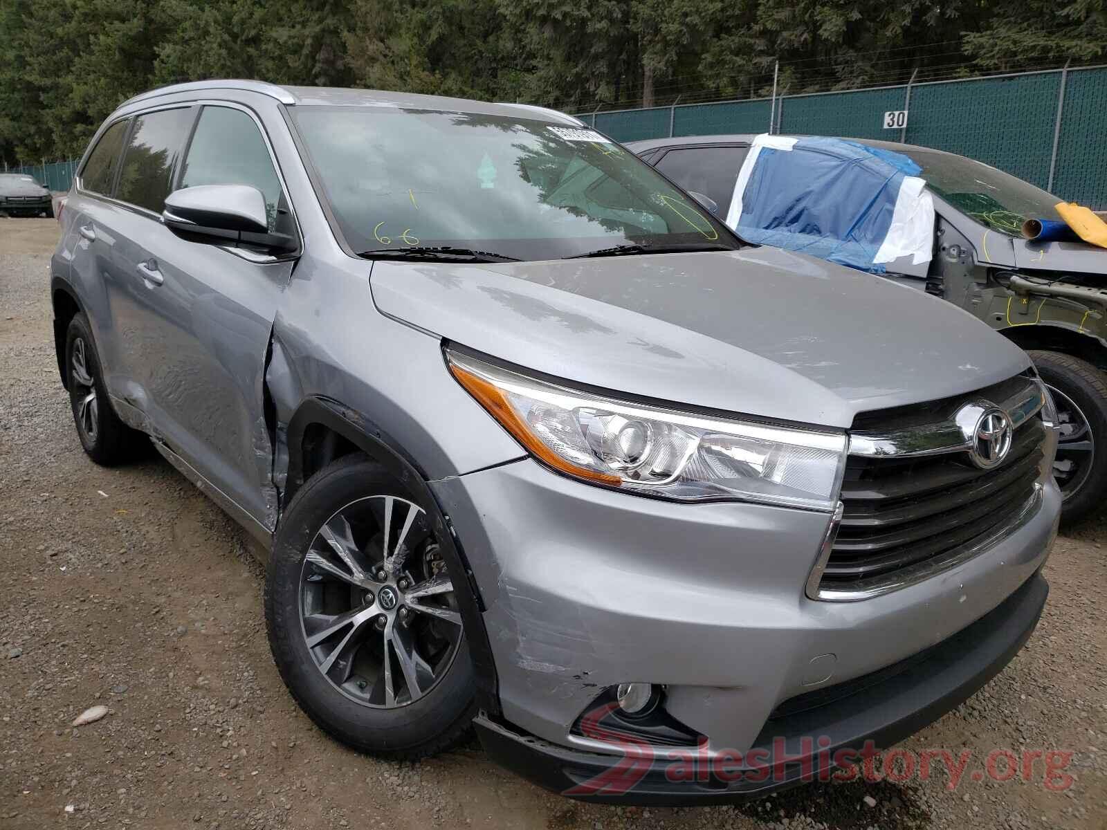 5TDJKRFH9GS269511 2016 TOYOTA HIGHLANDER