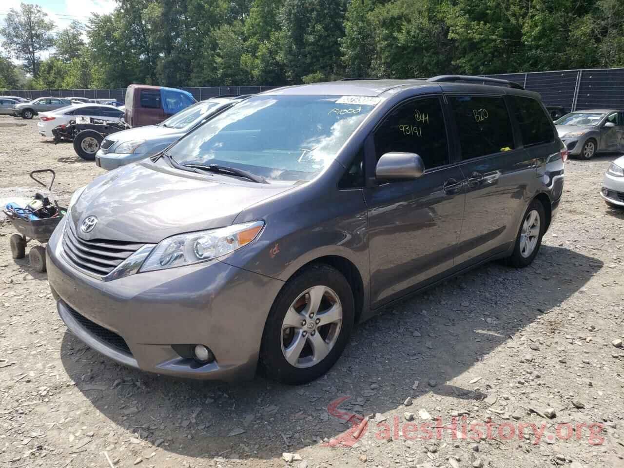 5TDKZ3DC8HS798020 2017 TOYOTA SIENNA