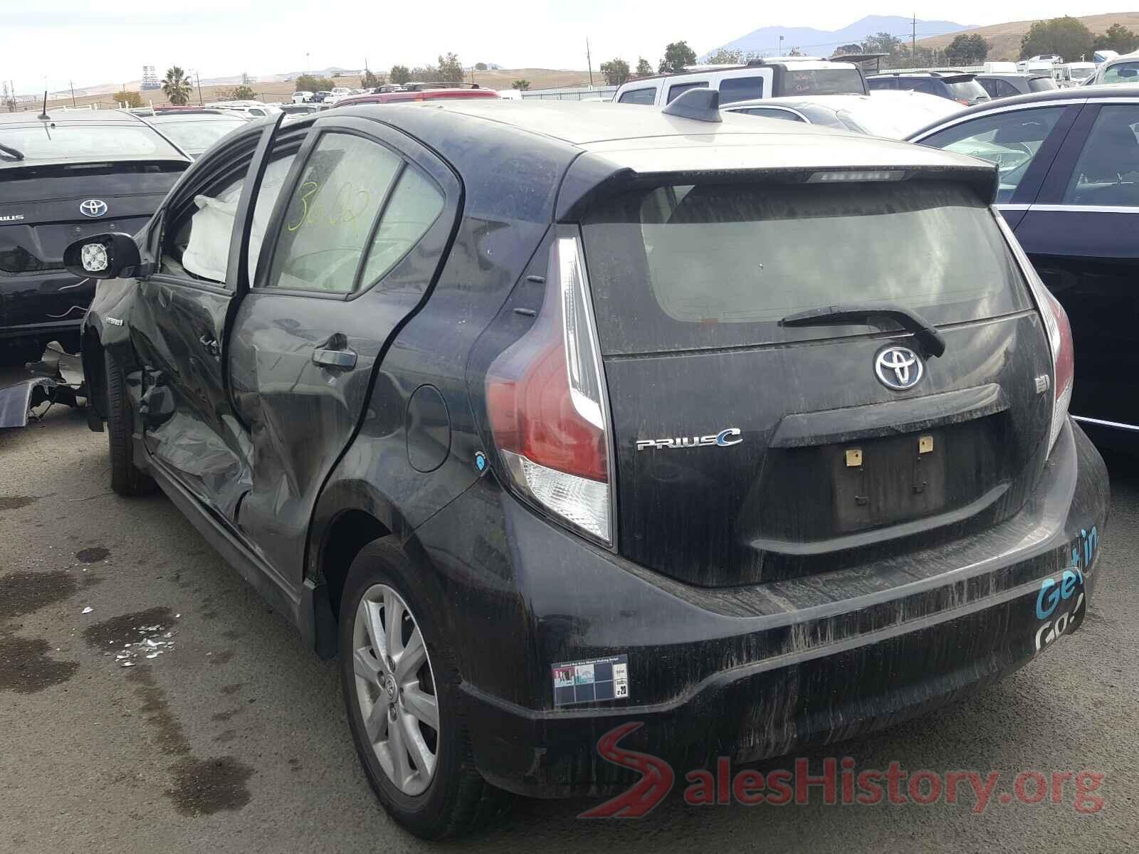 JTDKDTB35H1592037 2017 TOYOTA PRIUS