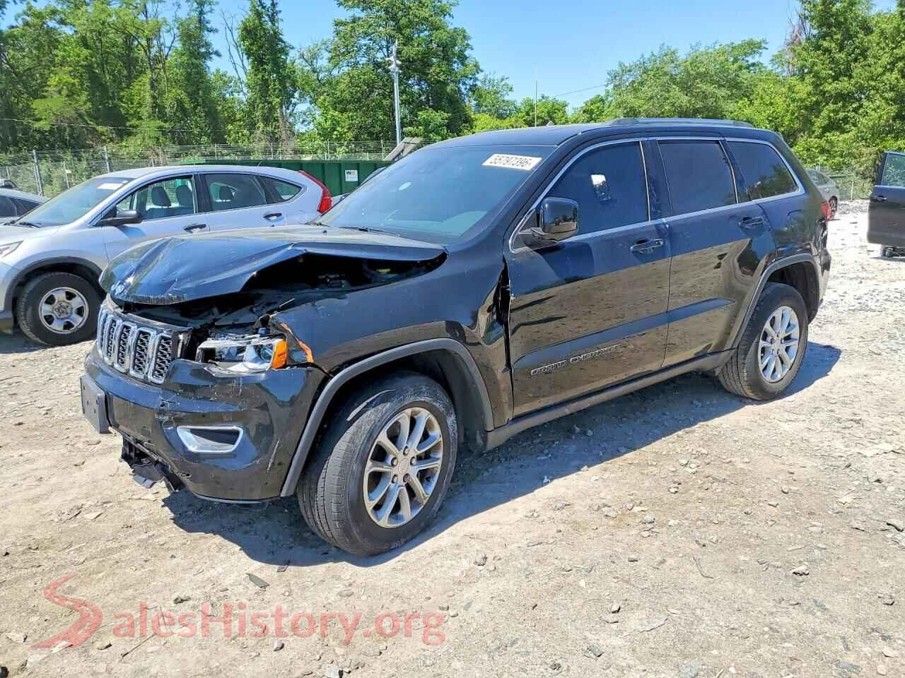 2021 JEEP CHEROKEE VIN 1C4RJFAG9MC691259, front 3/4 view