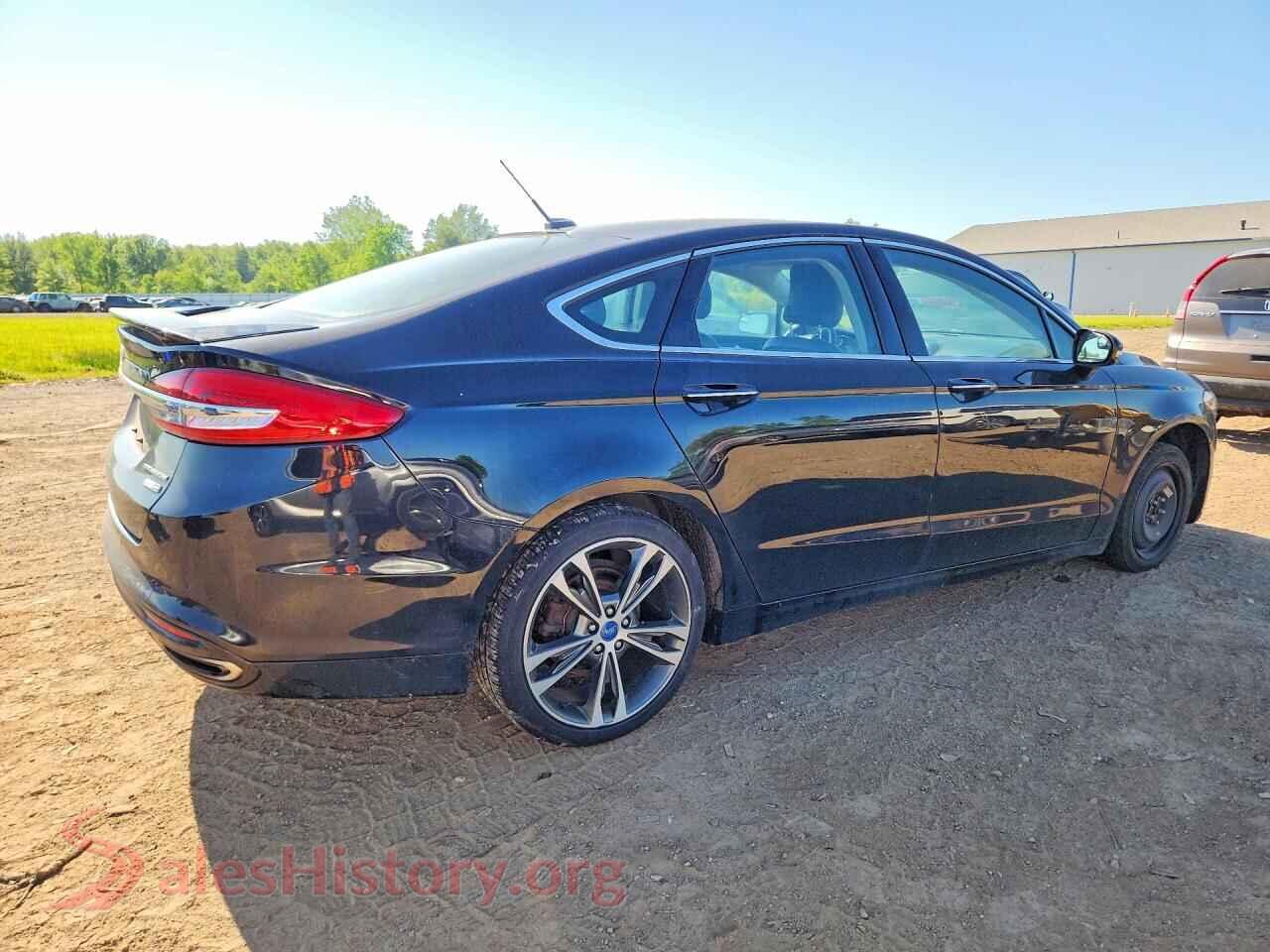 2017 FORD FUSION VIN 3FA6P0D91HR219906, right side view