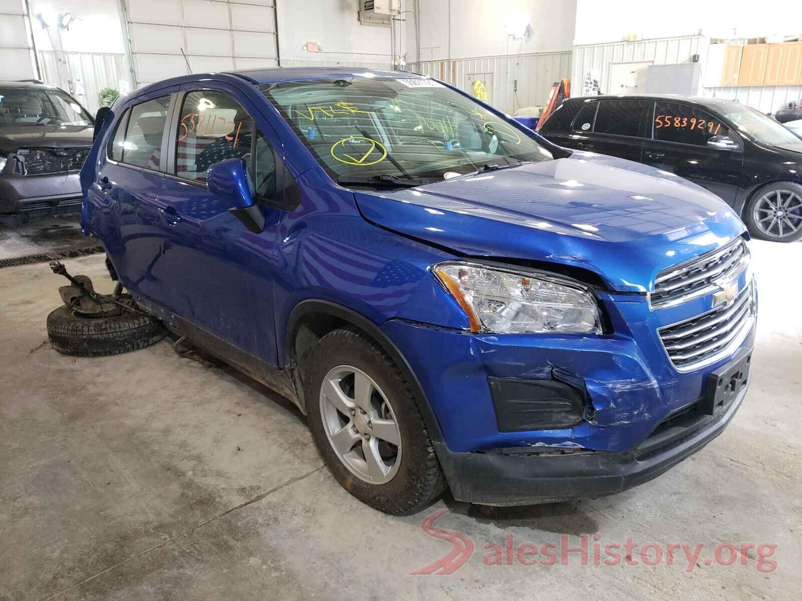 KL7CJNSB3GB607883 2016 CHEVROLET TRAX