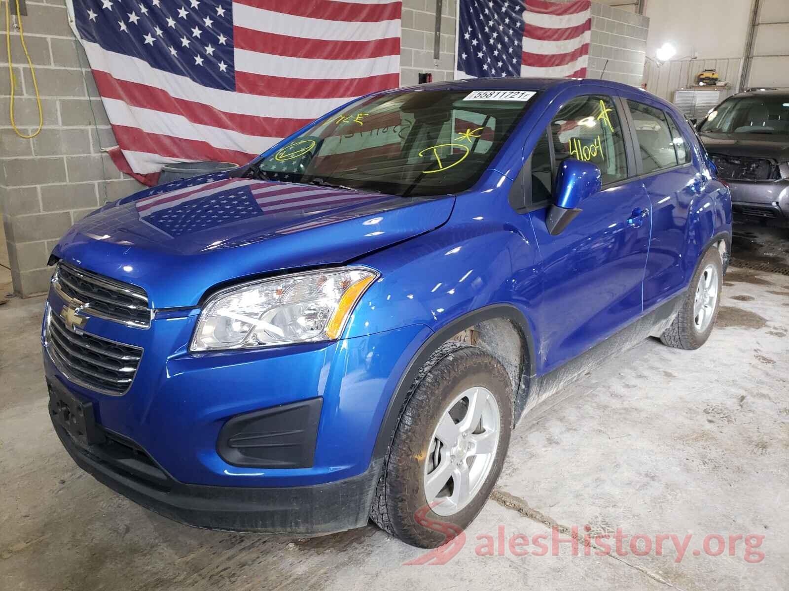 KL7CJNSB3GB607883 2016 CHEVROLET TRAX