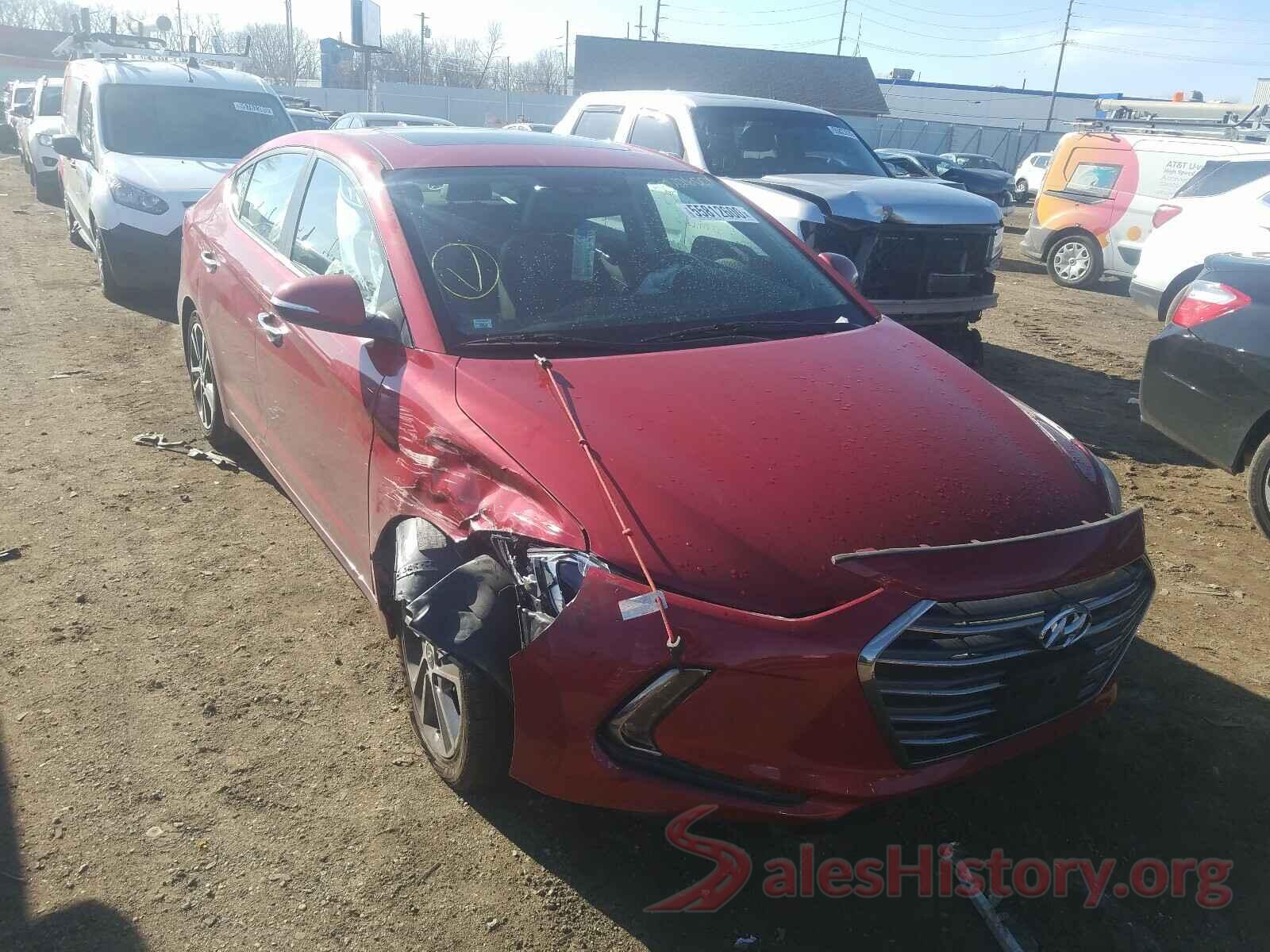 KMHD84LF4HU283892 2017 HYUNDAI ELANTRA