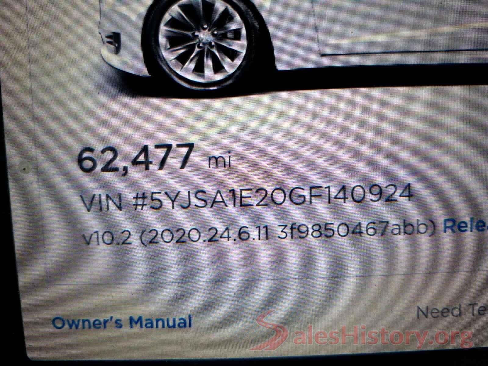 5YJSA1E20GF140924 2016 TESLA MODEL S