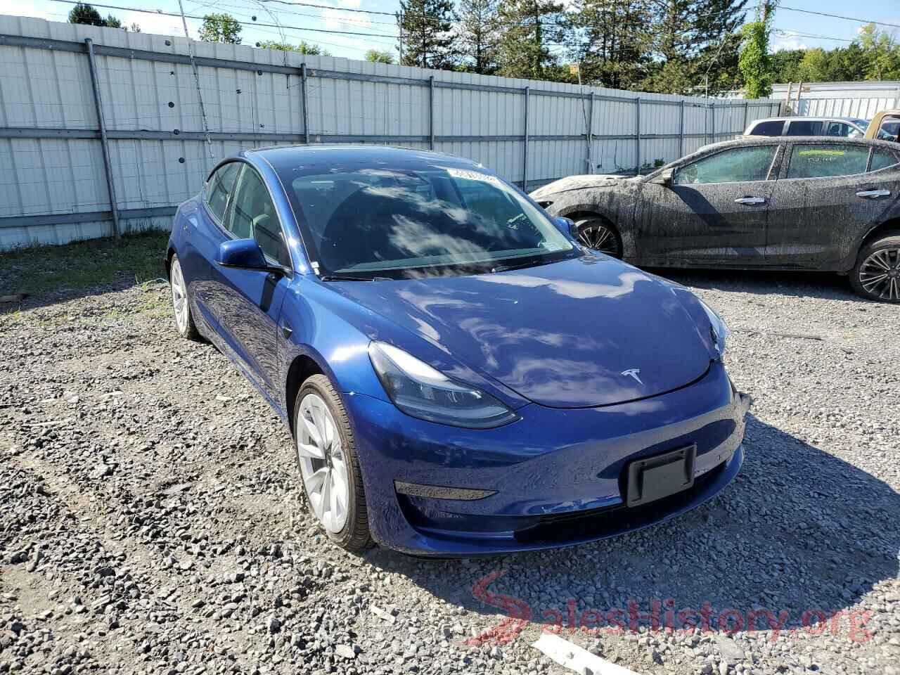 5YJ3E1EB2NF187538 2022 TESLA MODEL 3