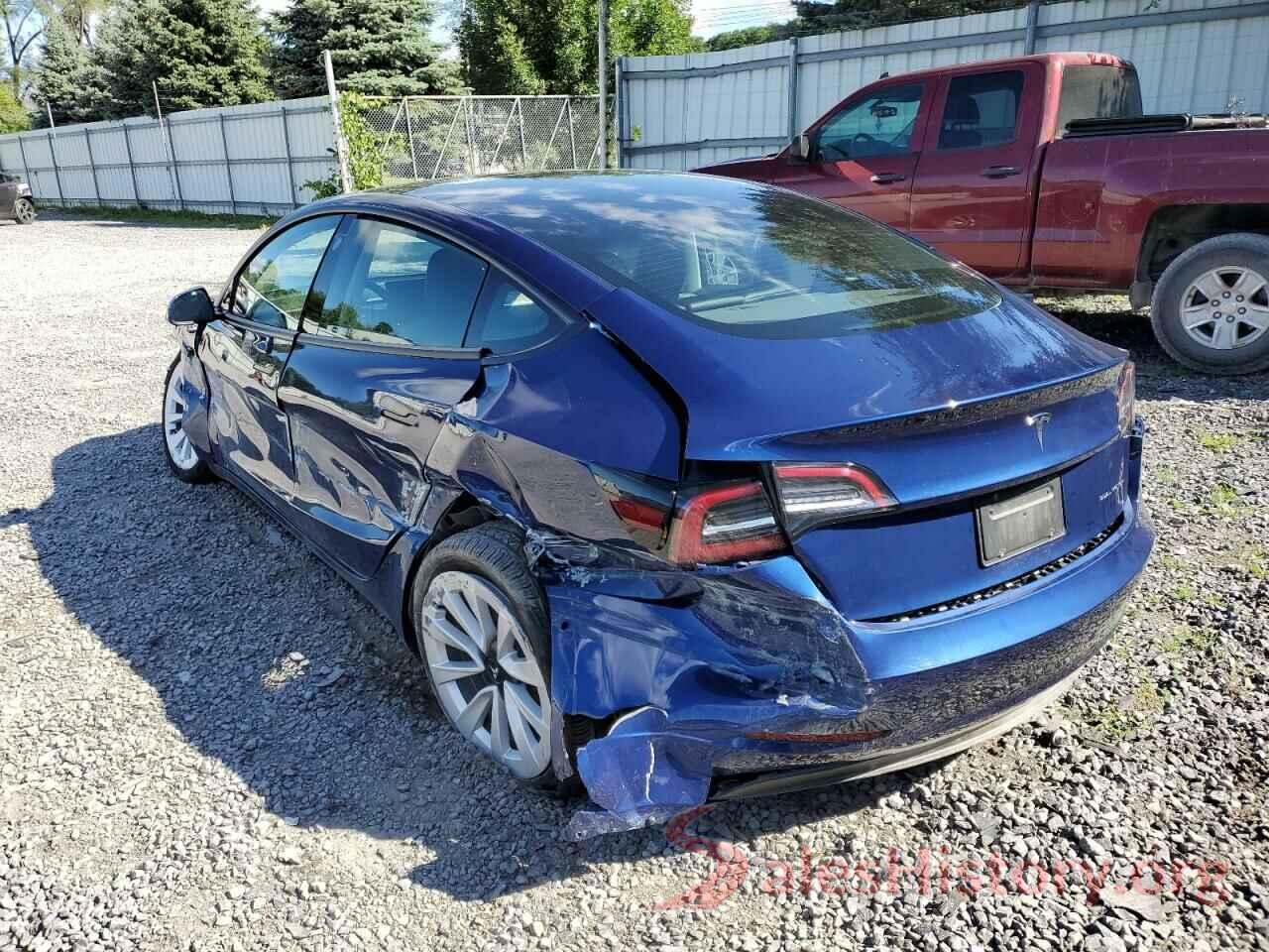 5YJ3E1EB2NF187538 2022 TESLA MODEL 3