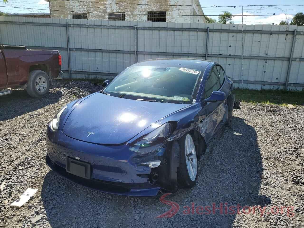 5YJ3E1EB2NF187538 2022 TESLA MODEL 3