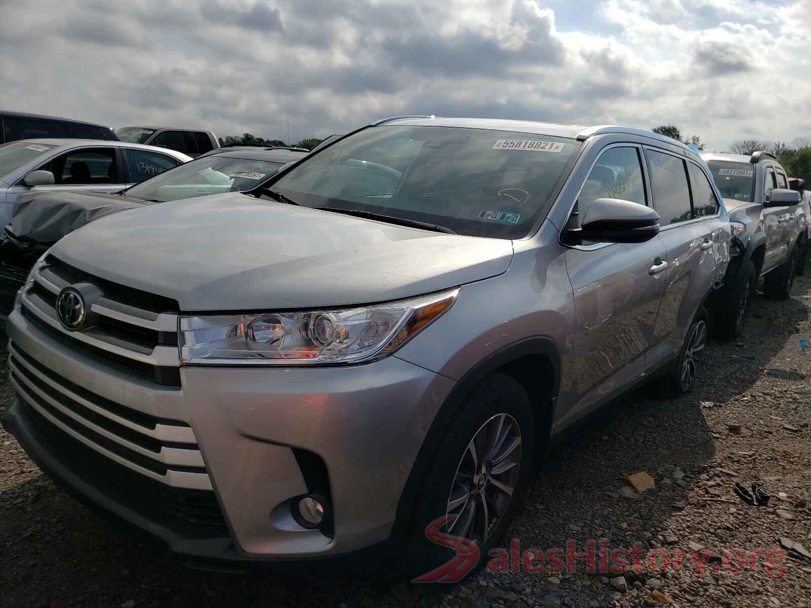 5TDJZRFHXKS607308 2019 TOYOTA HIGHLANDER