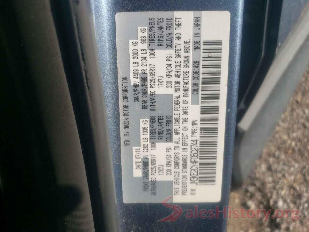 JM3KE2CY4F0502744 2015 MAZDA CX-5