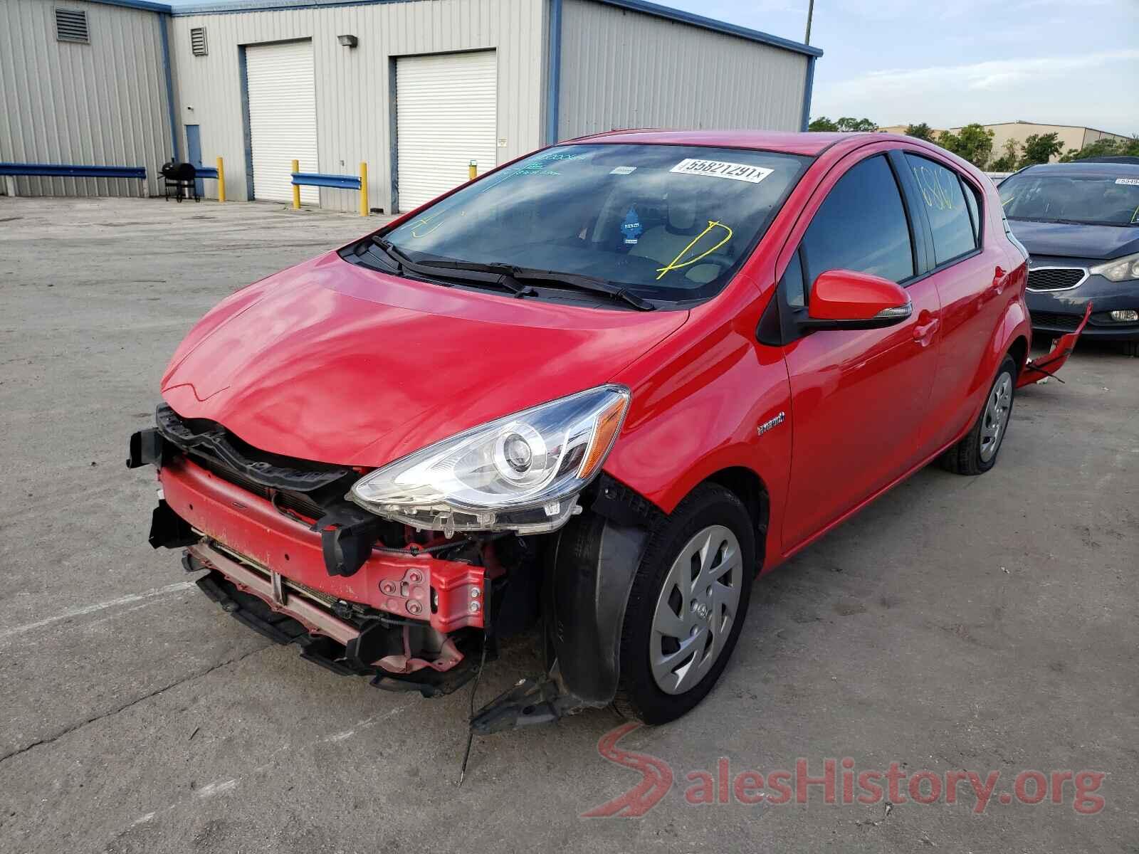 JTDKDTB37G1133364 2016 TOYOTA PRIUS