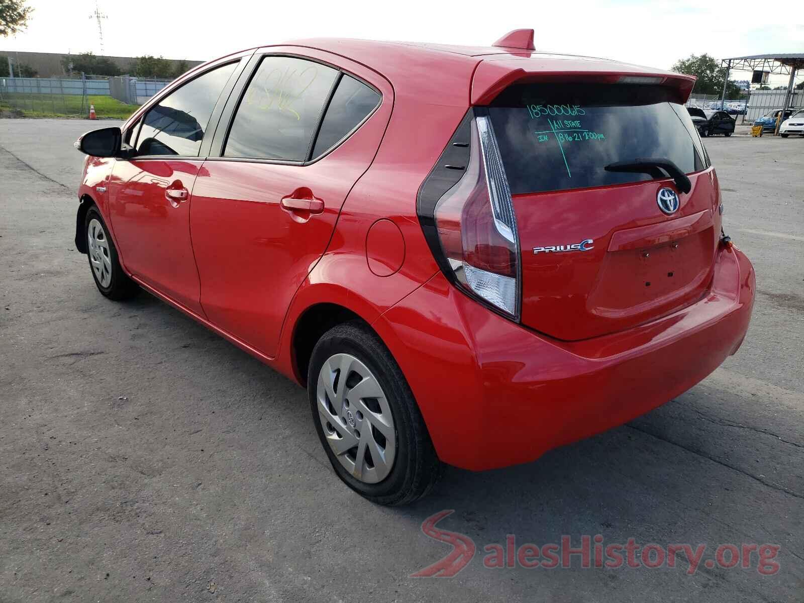 JTDKDTB37G1133364 2016 TOYOTA PRIUS